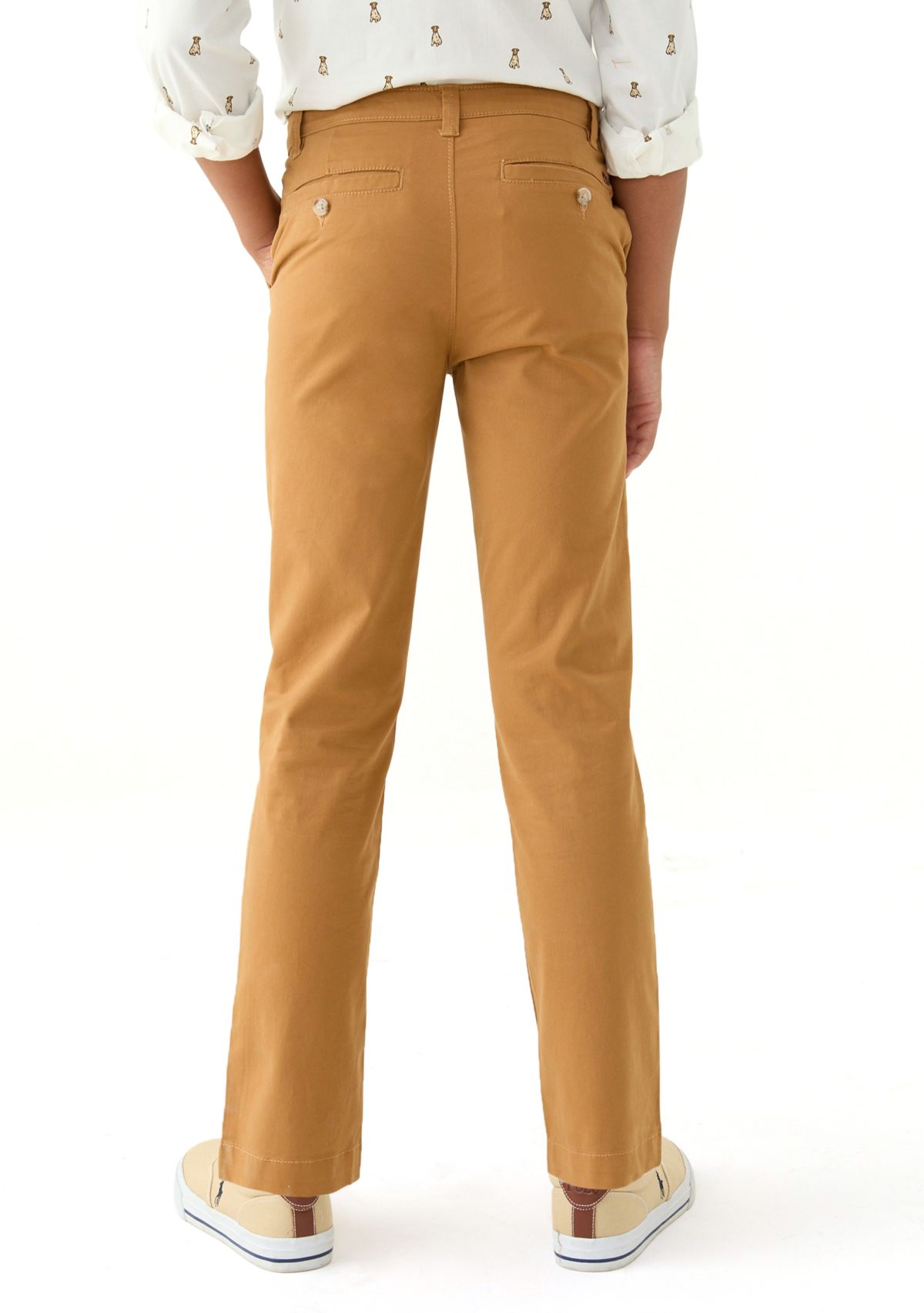 Boys 8-20 Twill Solid Pants