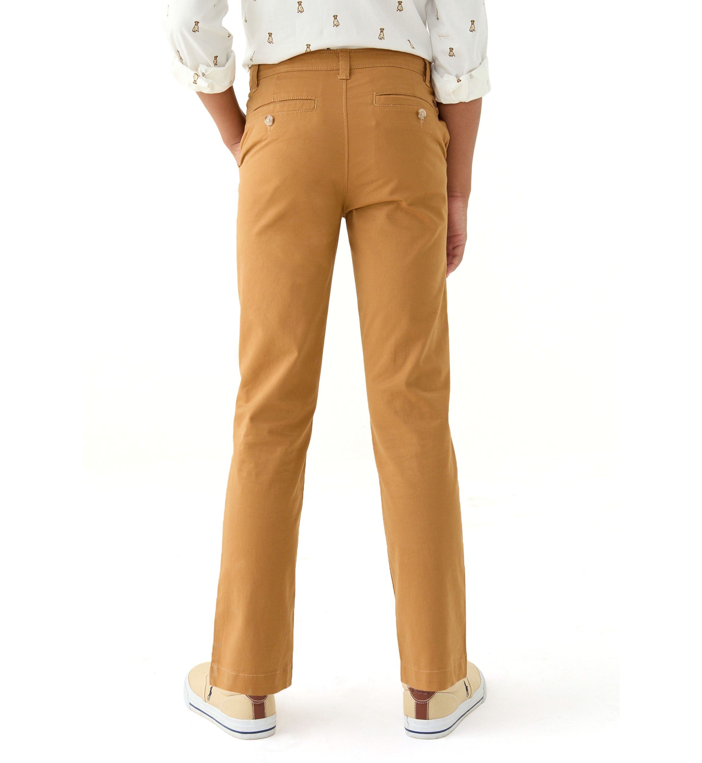 Boys 8-20 Twill Solid Pants
