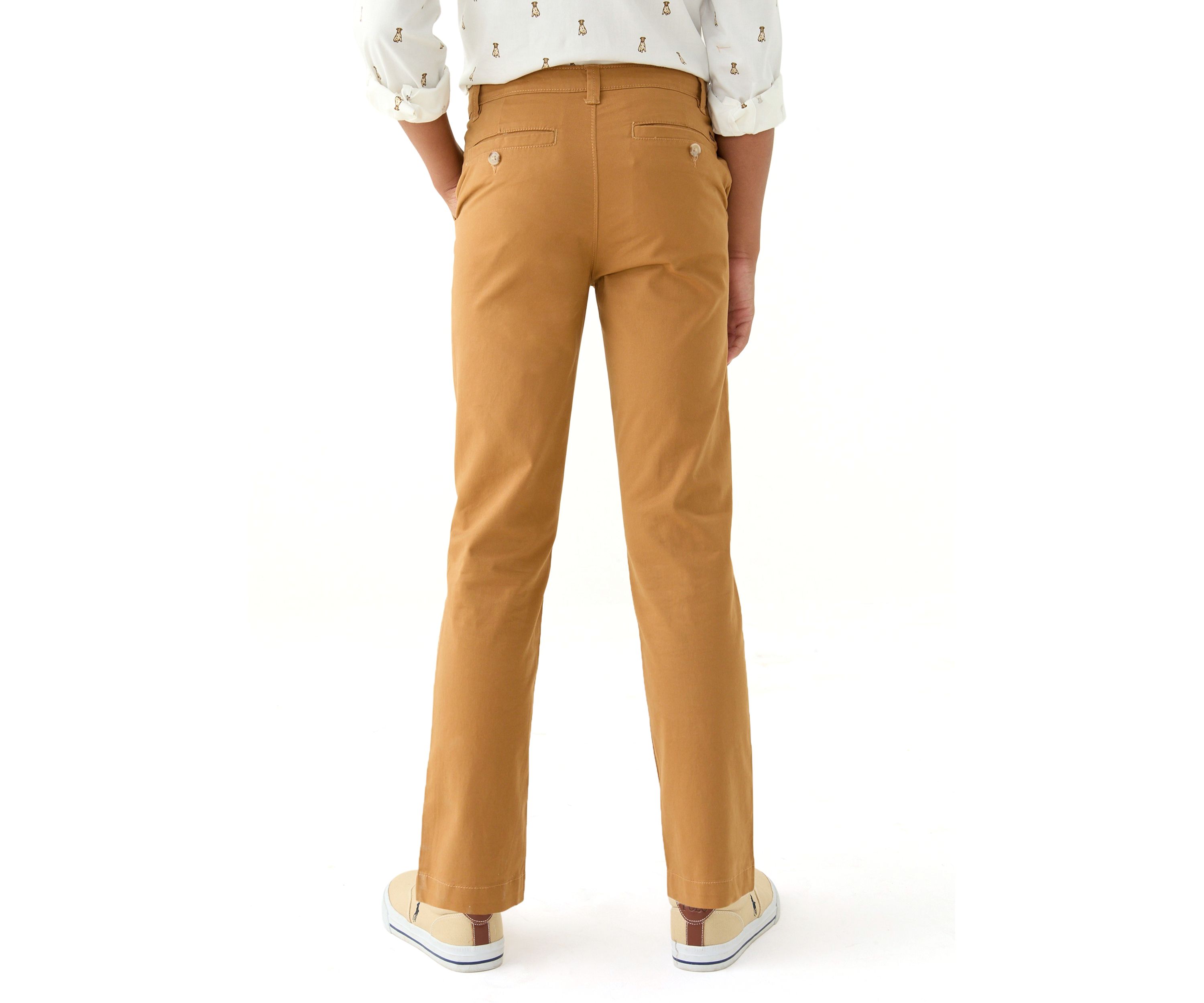 Boys 8-20 Twill Solid Pants