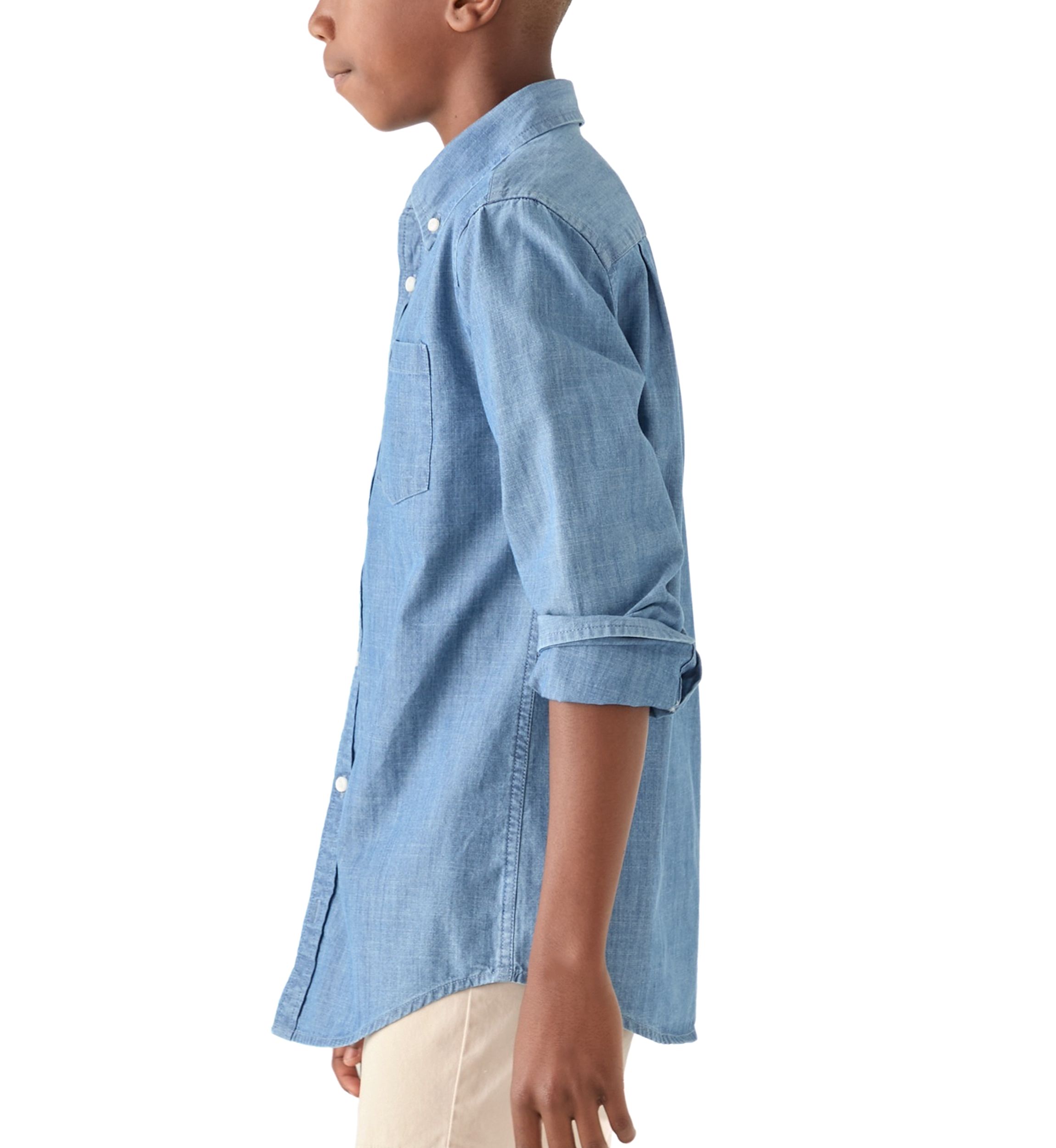 Boys 8-20 Chambray Button Down Shirt