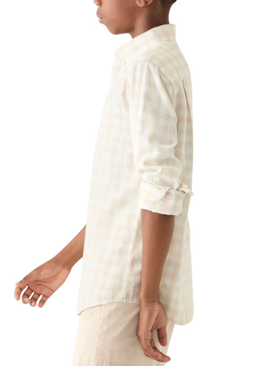Boys 8-20 Yarn Dyed Twill Button Down Shirt