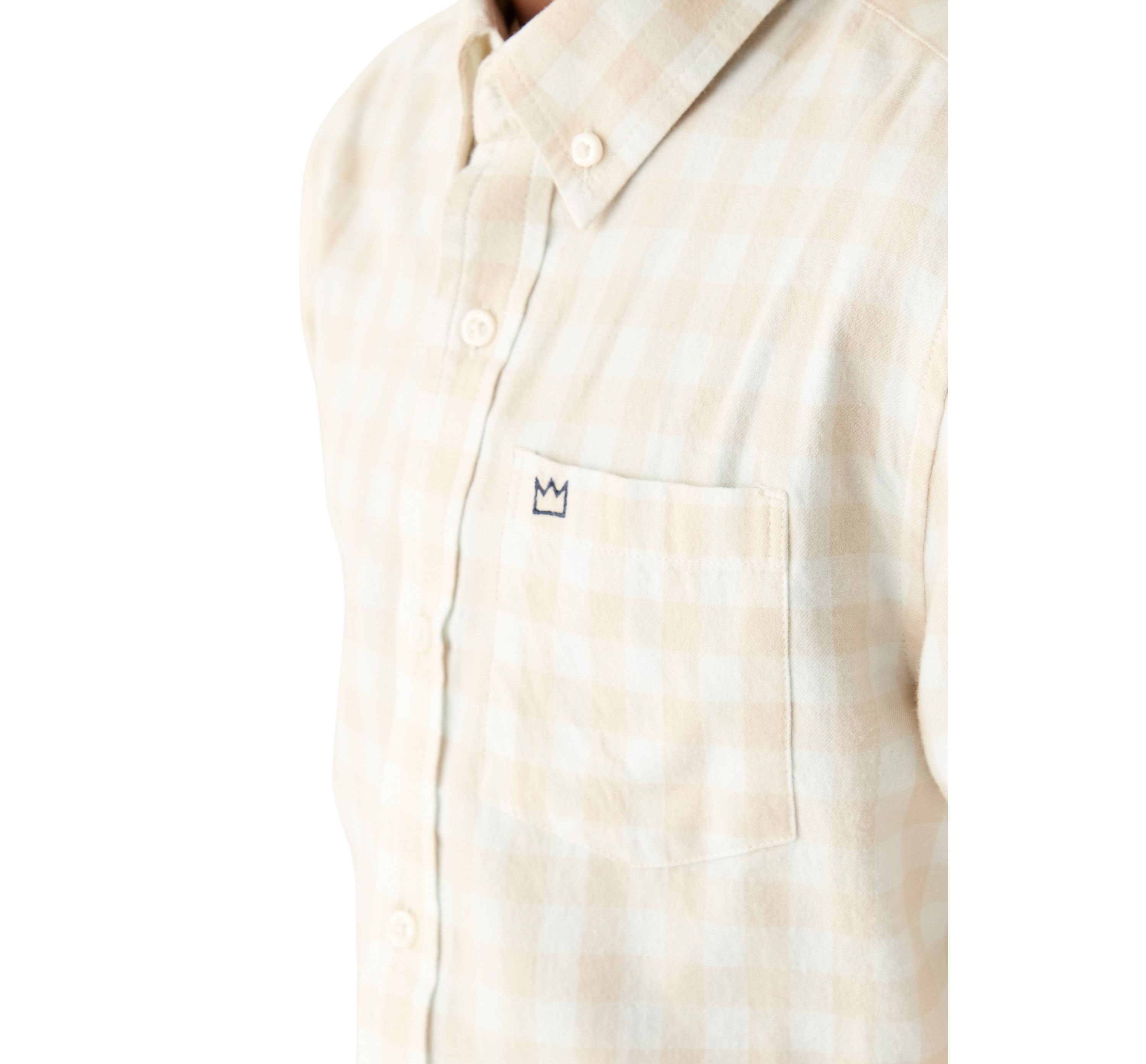 Boys 8-20 Yarn Dyed Twill Button Down Shirt
