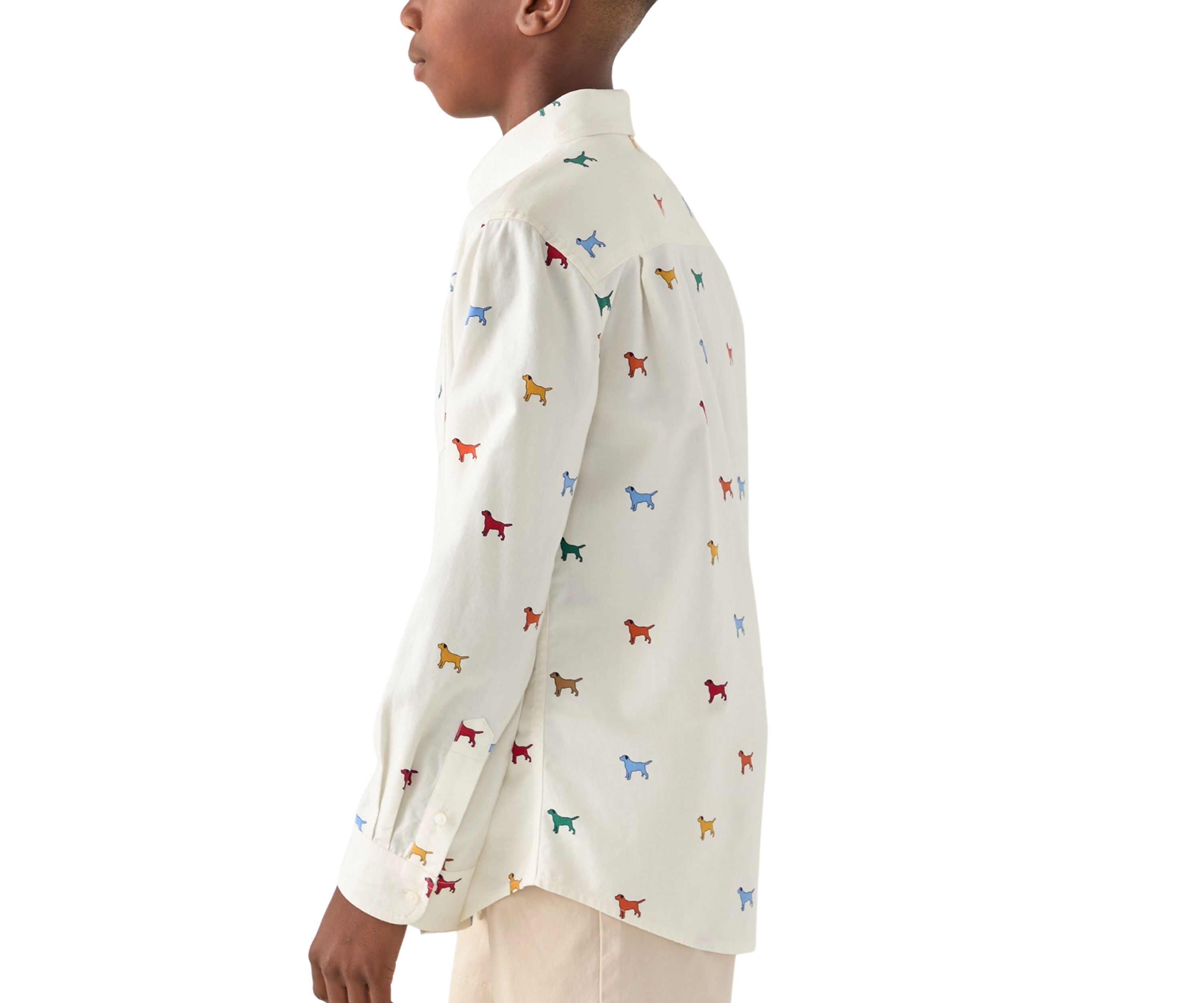 Boys 8-20 Twill Long Sleeve Button Down Shirt
