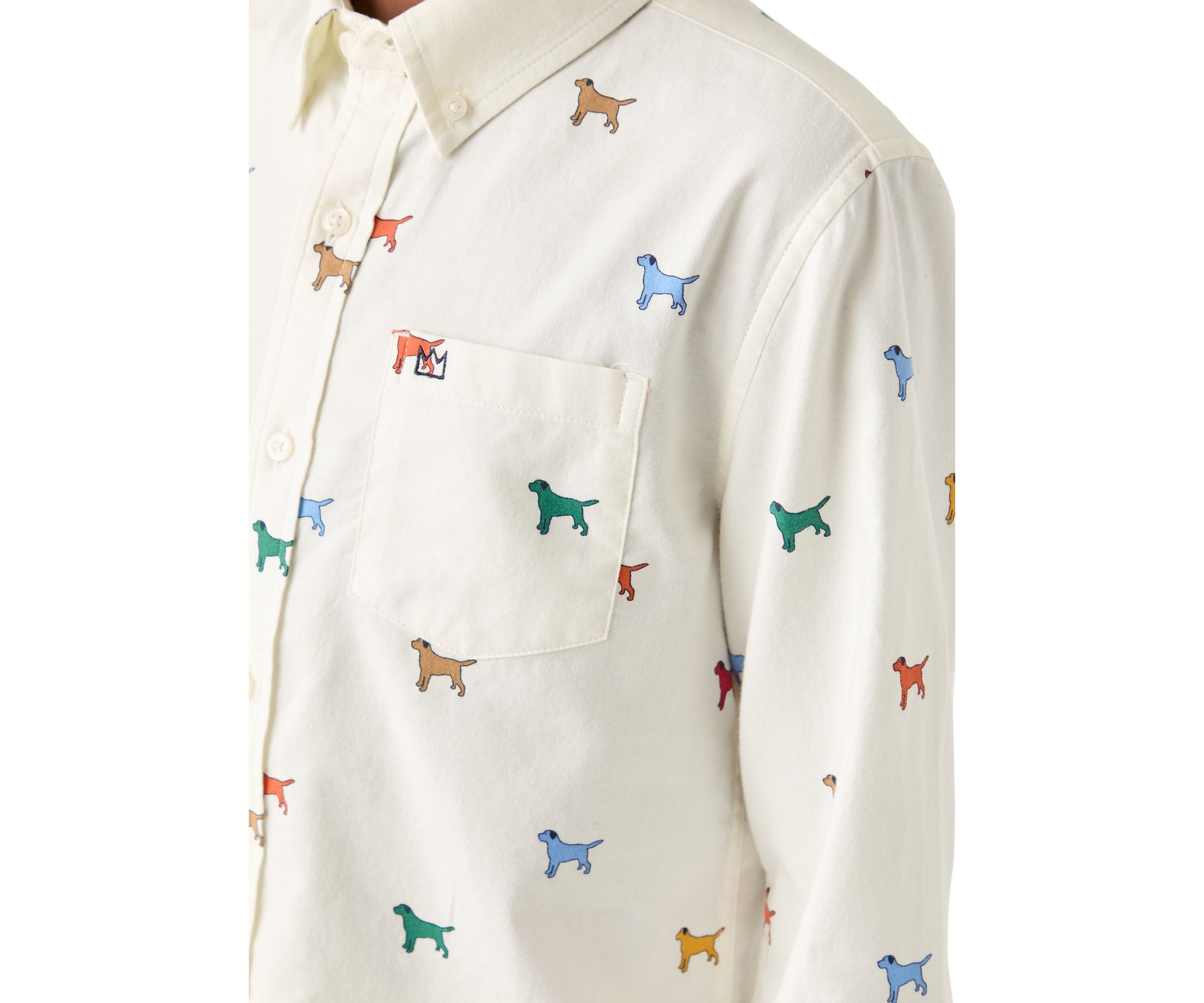 Boys 8-20 Twill Long Sleeve Button Down Shirt