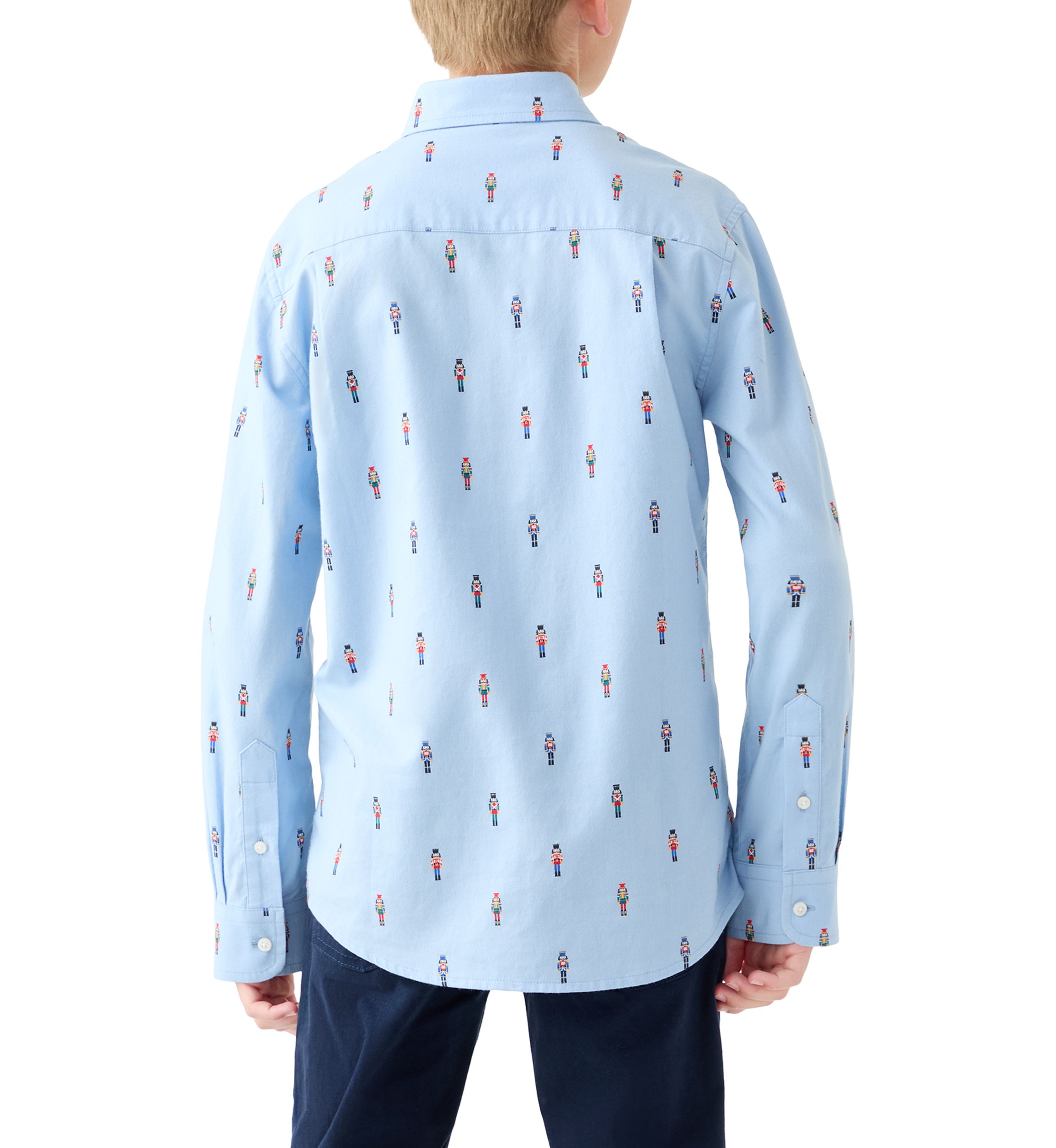 Boys 8-20 Printed Twill Button Down