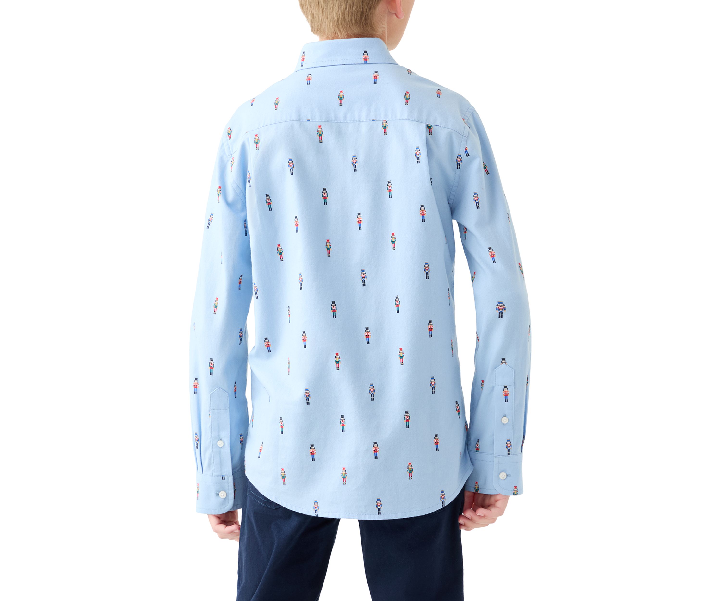 Boys 8-20 Printed Twill Button Down