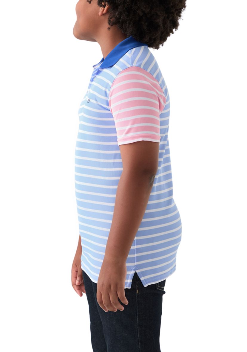 Boys 8-20 Stripe Performance Polo Shirt 