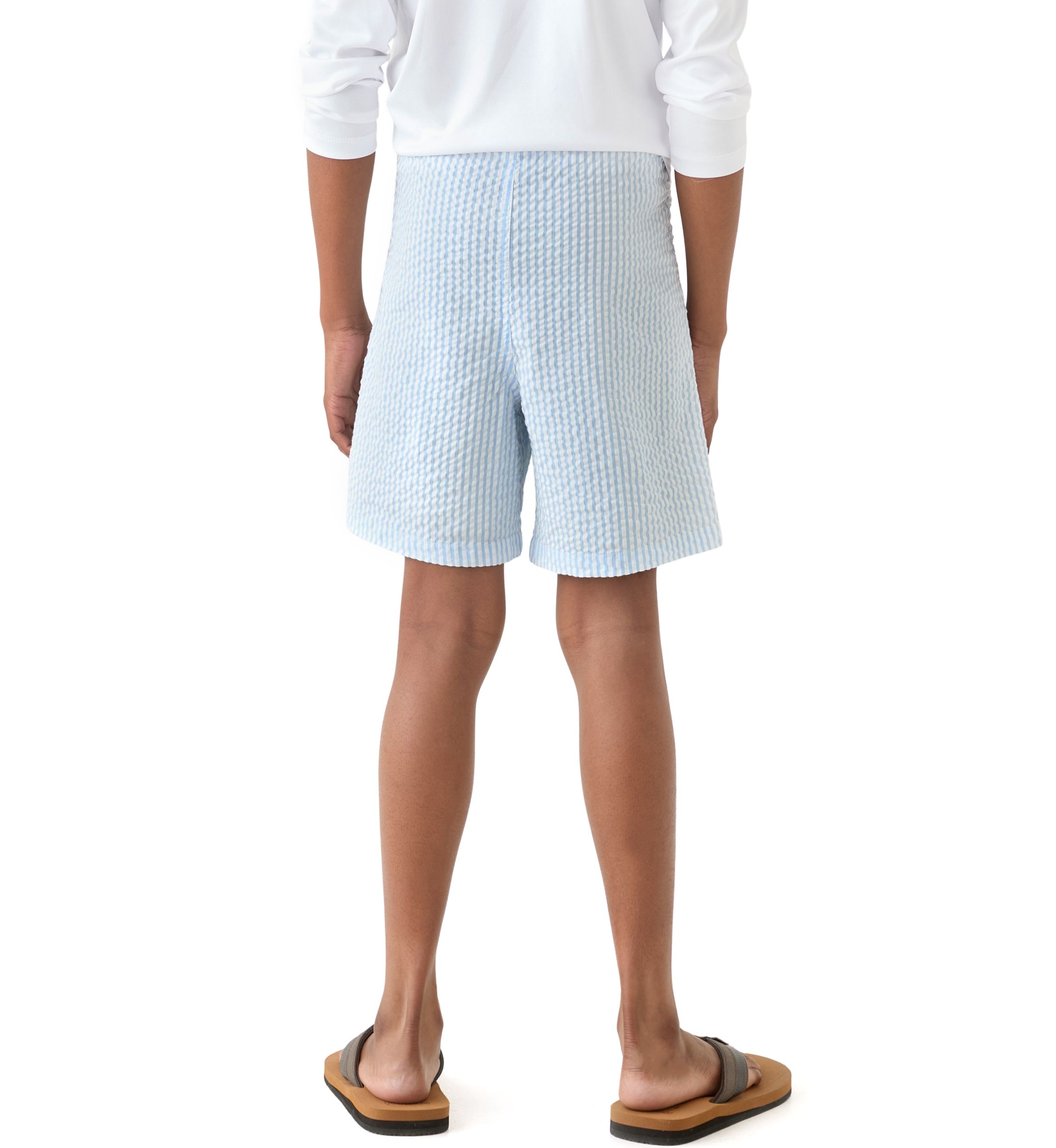 Boys 8-20 Seersucker Deck Shorts 