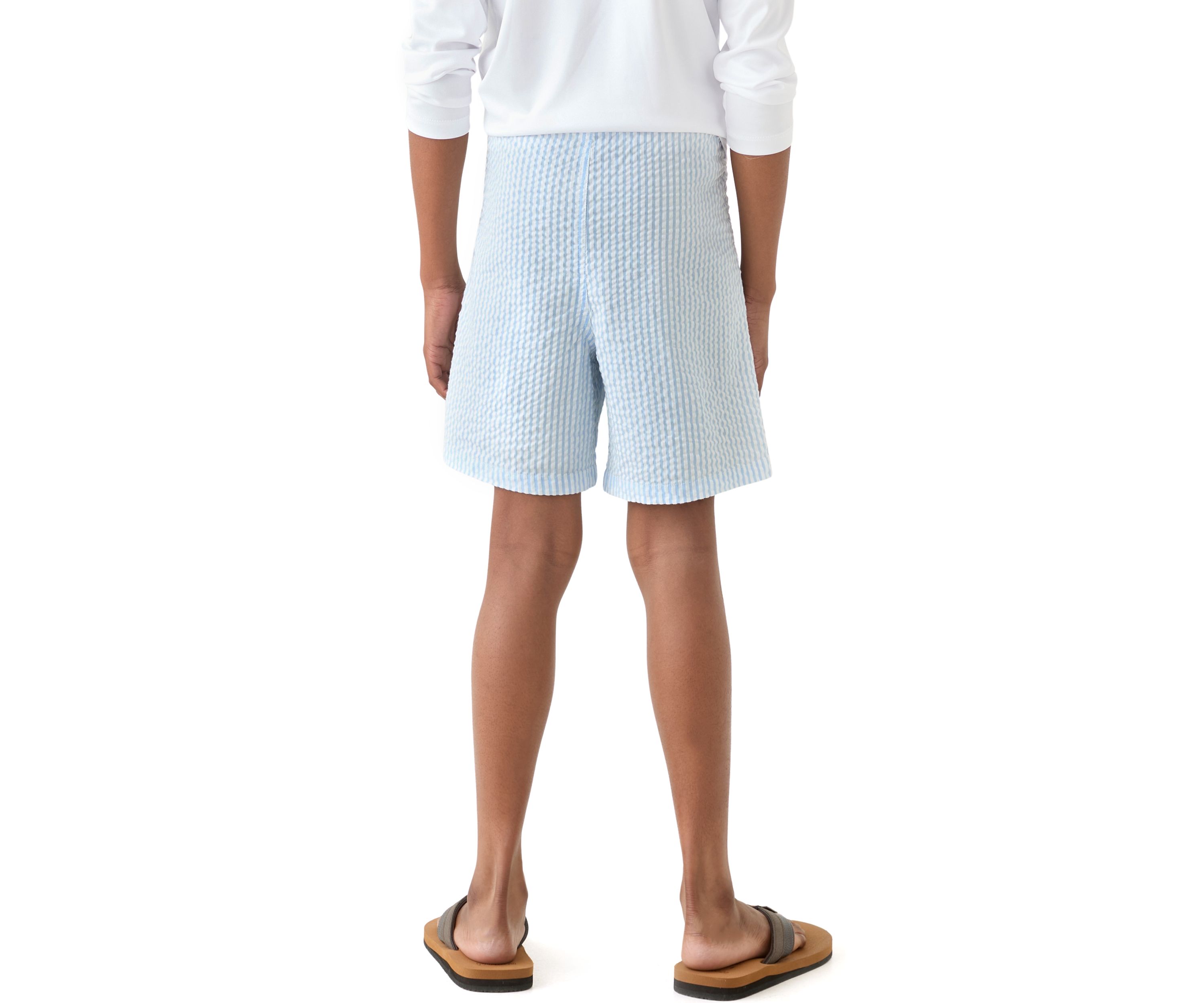 Boys 8-20 Seersucker Deck Shorts 