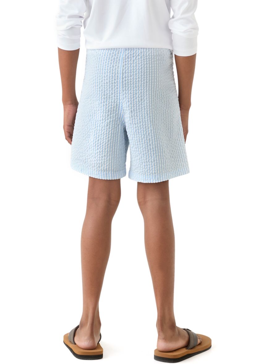 Boys 8-20 Seersucker Deck Shorts 