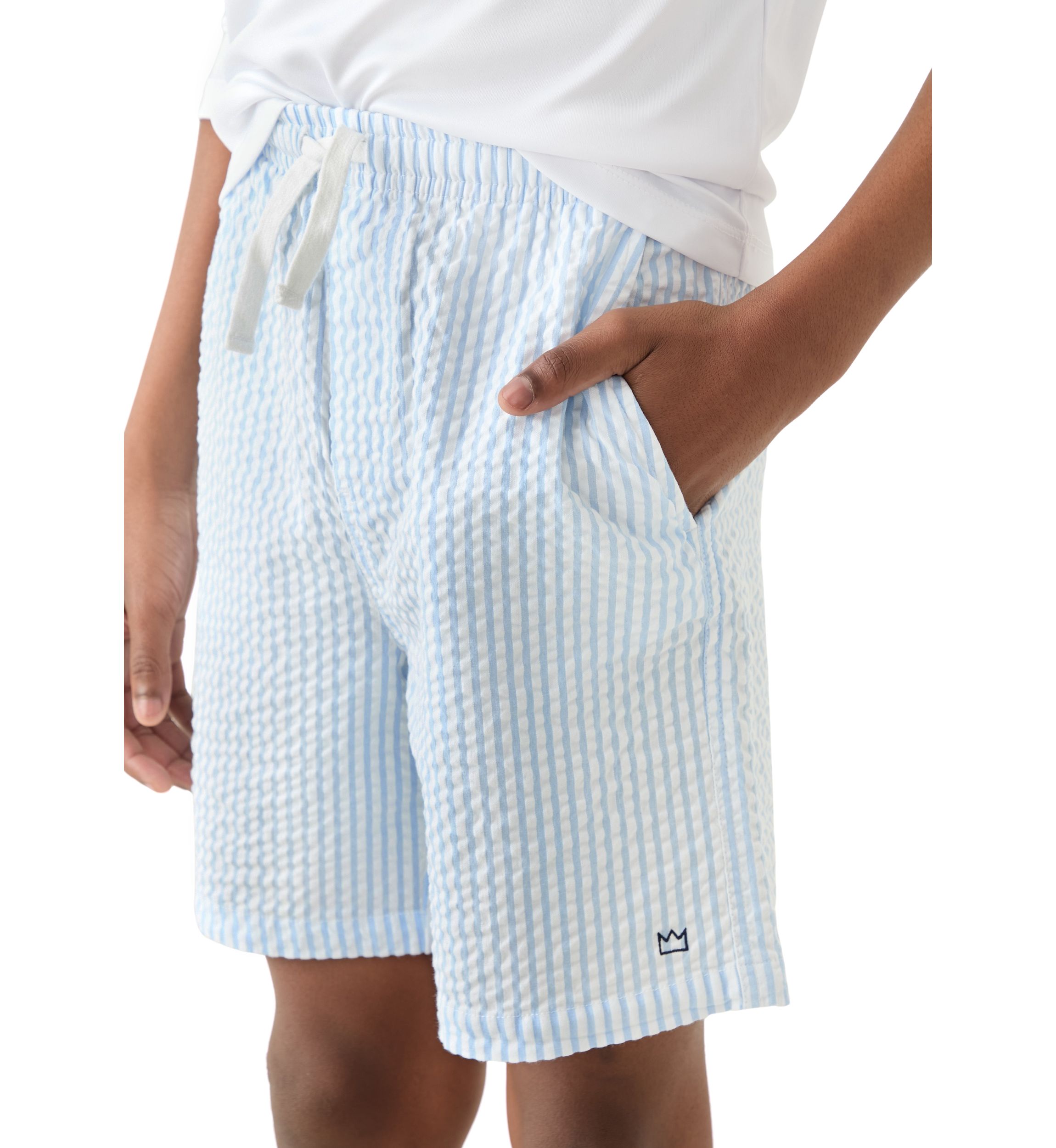 Boys 8-20 Seersucker Deck Shorts 