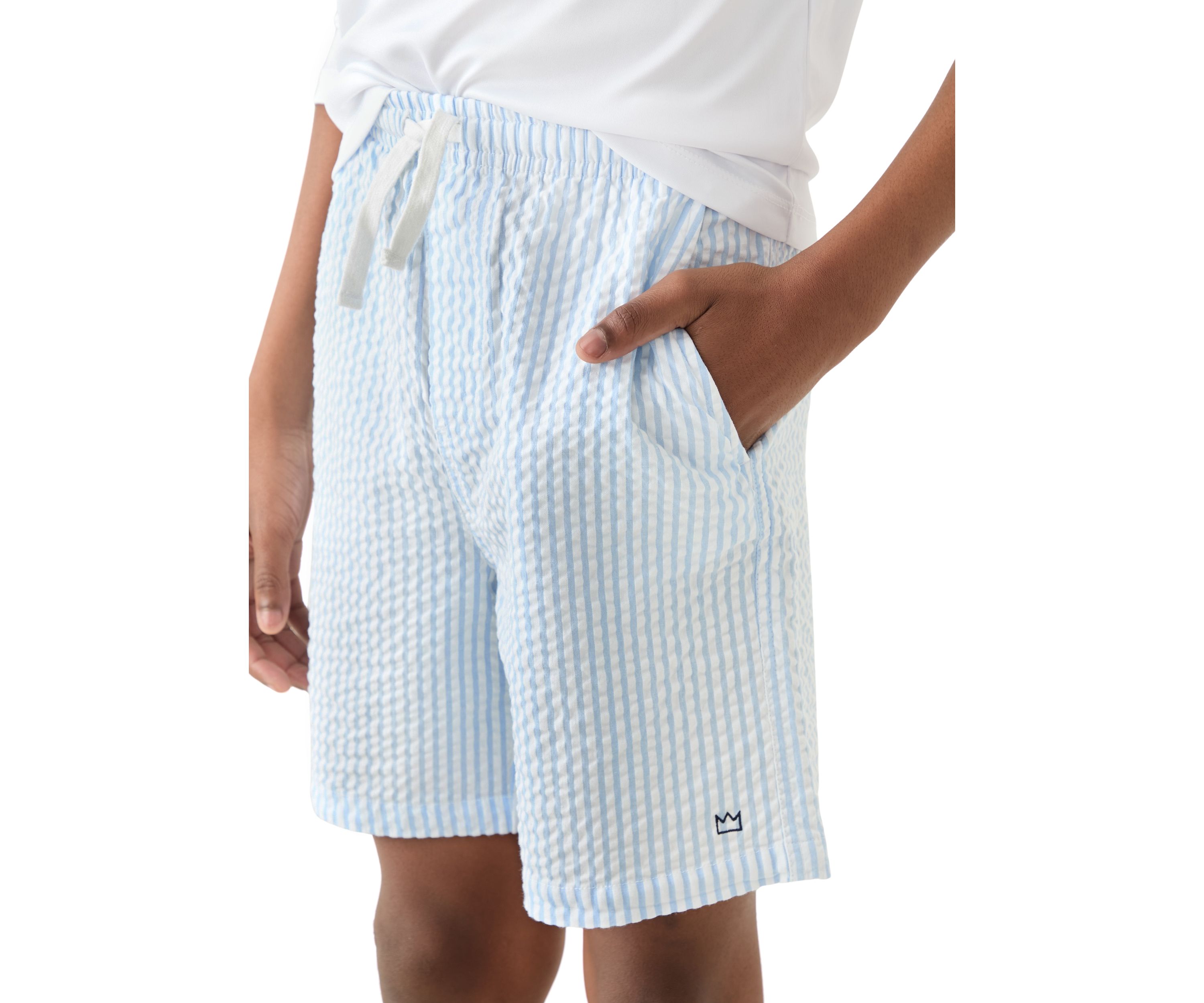 Boys 8-20 Seersucker Deck Shorts 