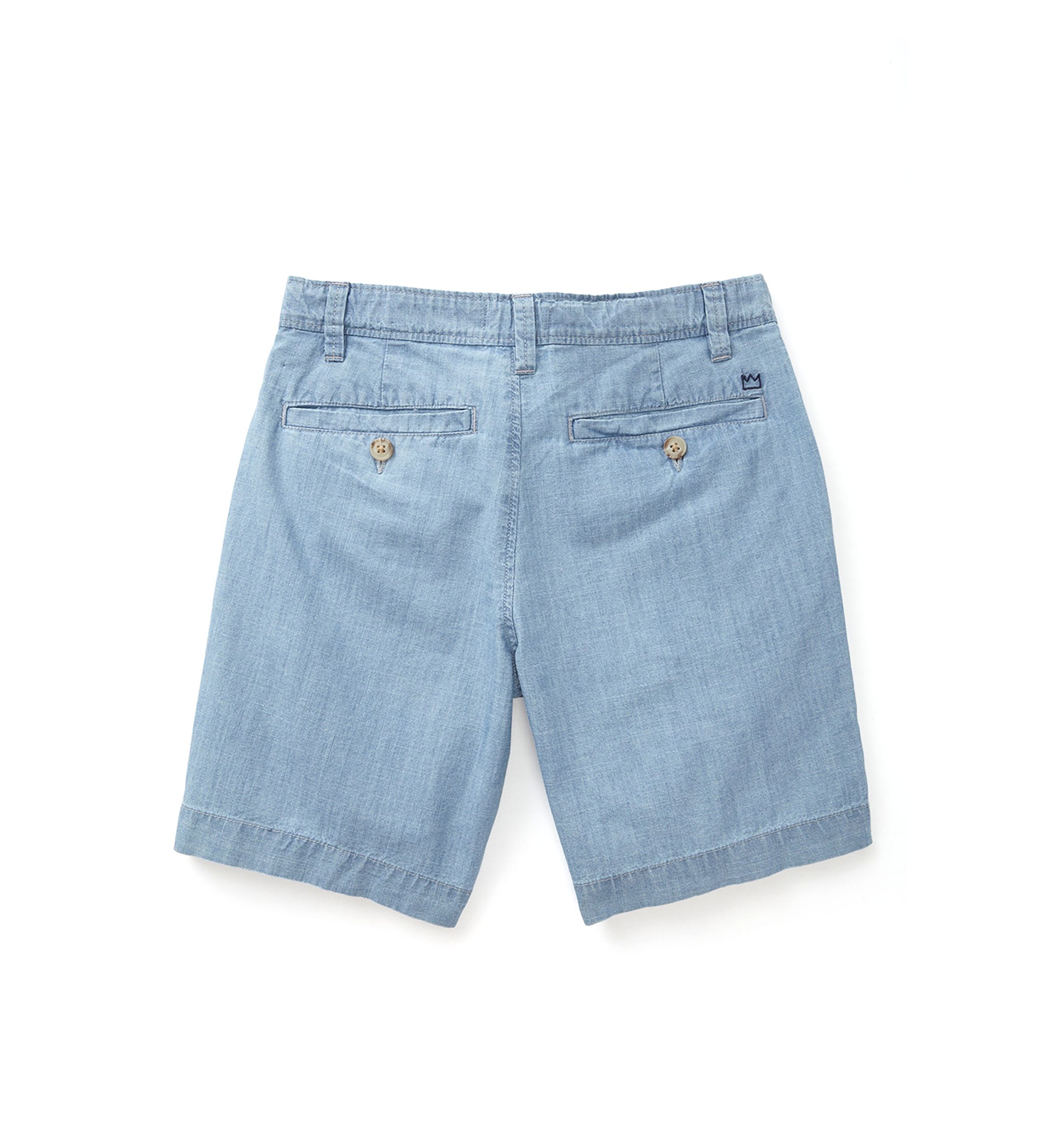 Boys 8-20 Chambray Flat Front Shorts