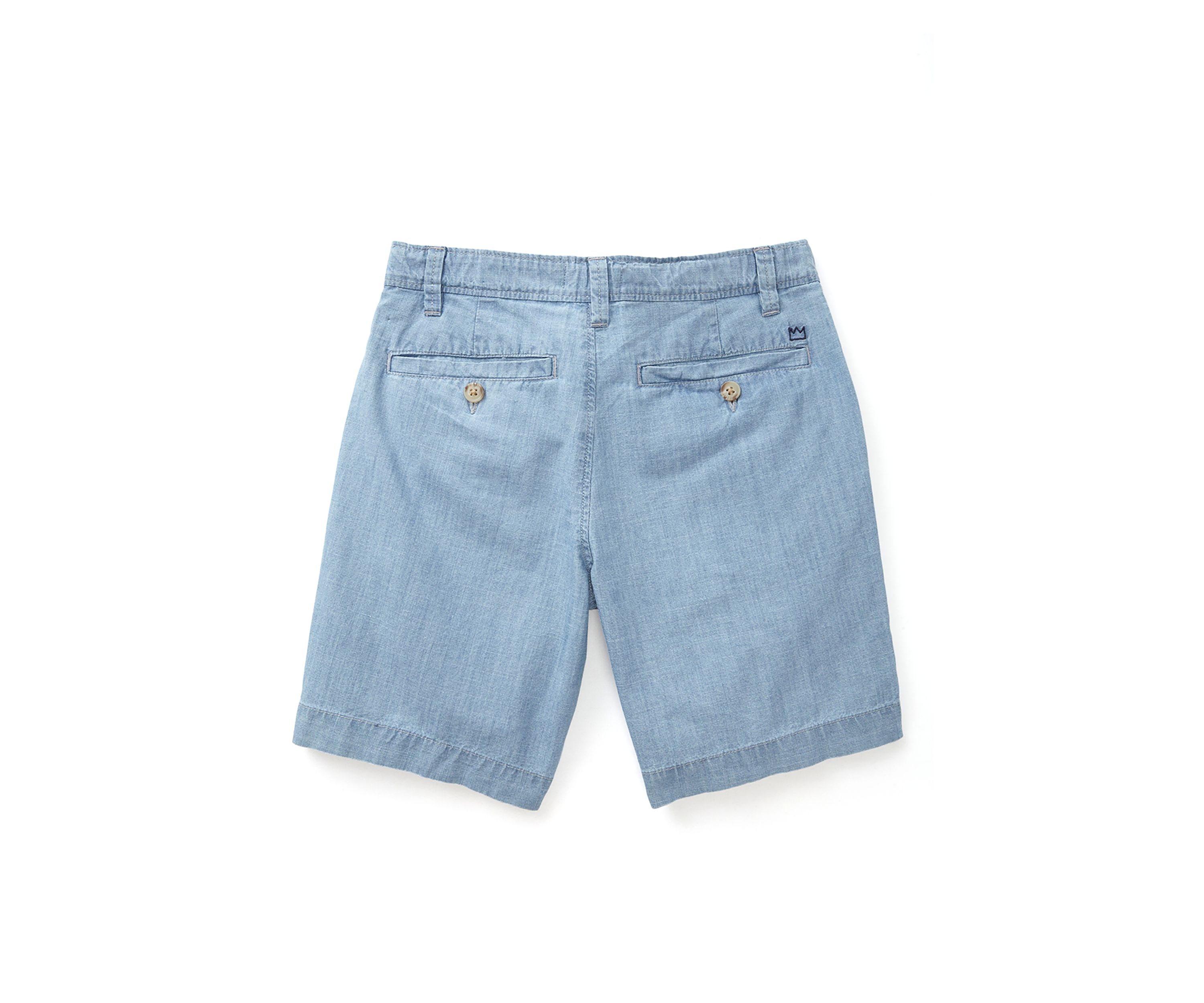 Boys 8-20 Chambray Flat Front Shorts