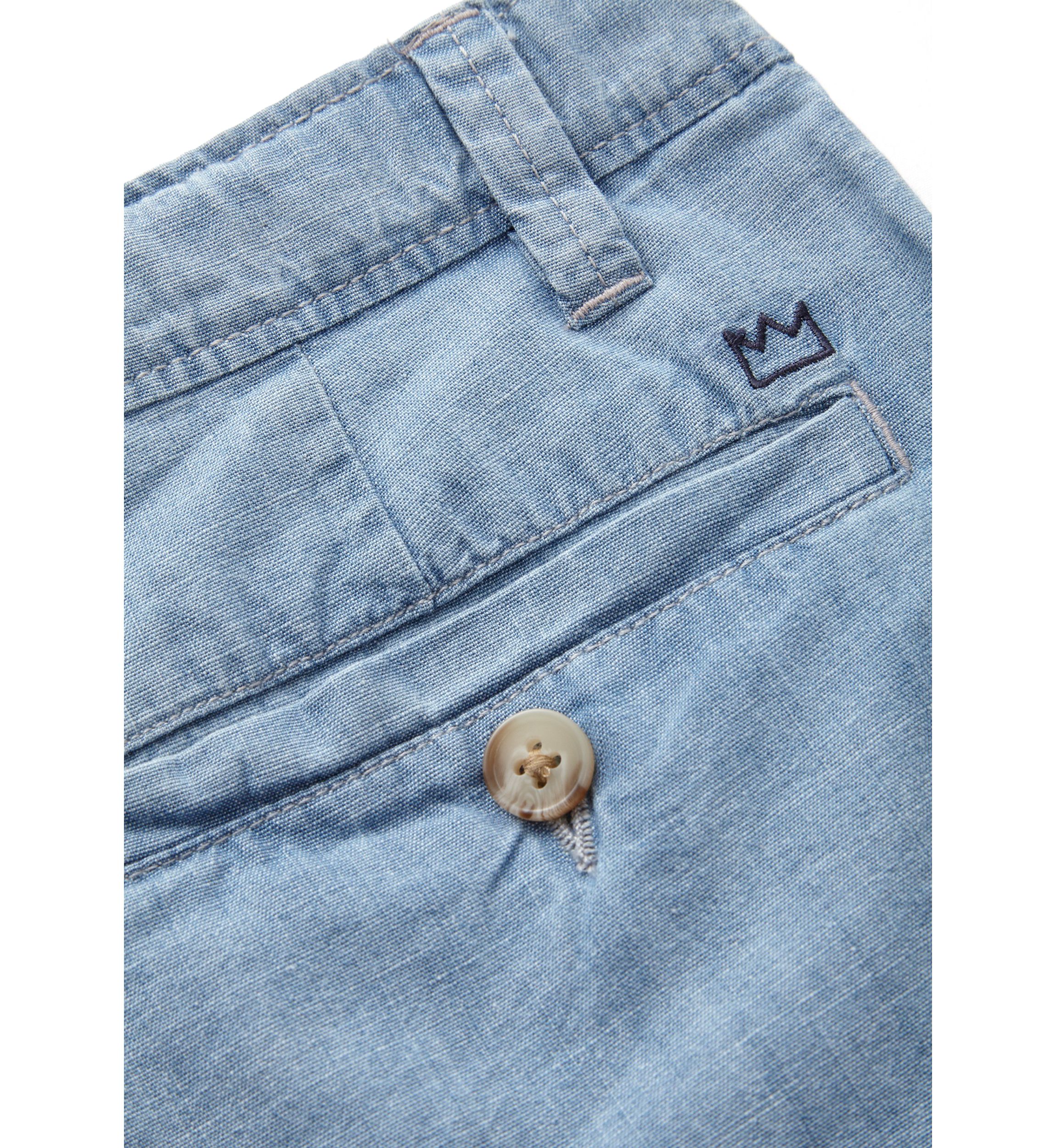 Boys 8-20 Chambray Flat Front Shorts
