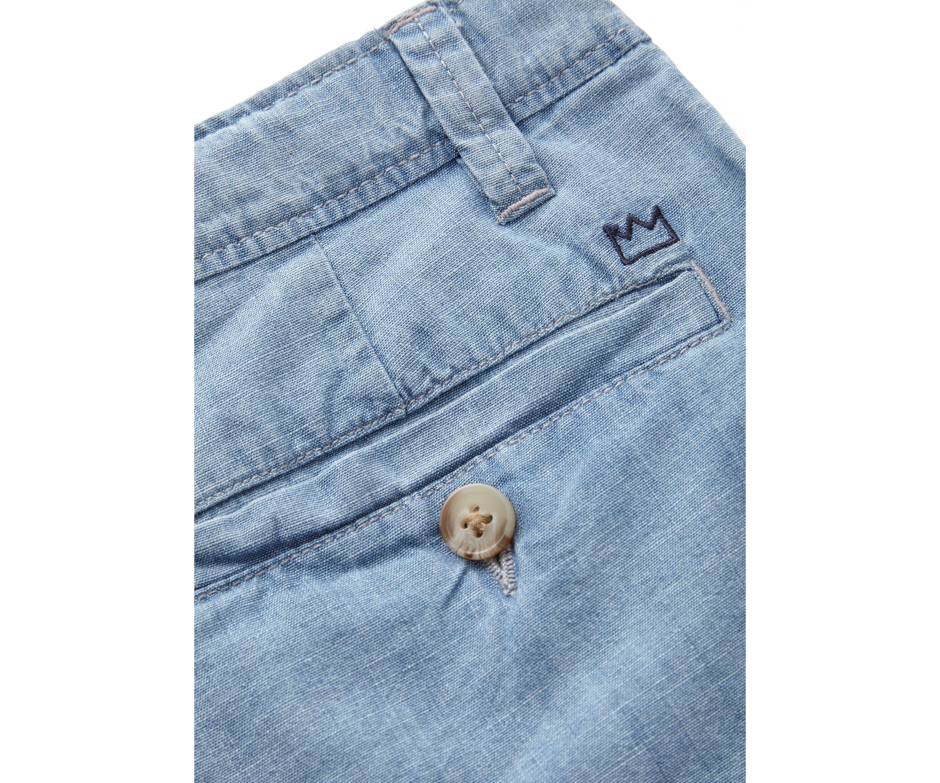 Boys 8-20 Chambray Flat Front Shorts