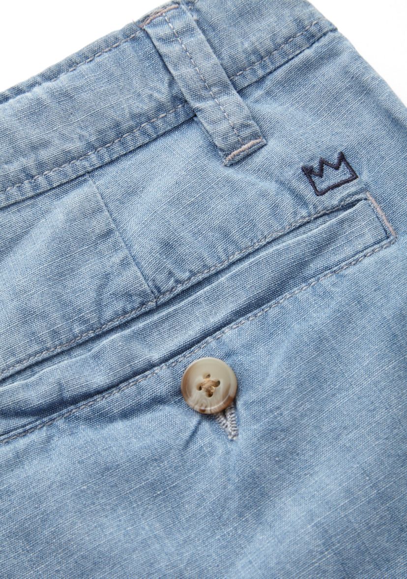 Boys 8-20 Chambray Flat Front Shorts