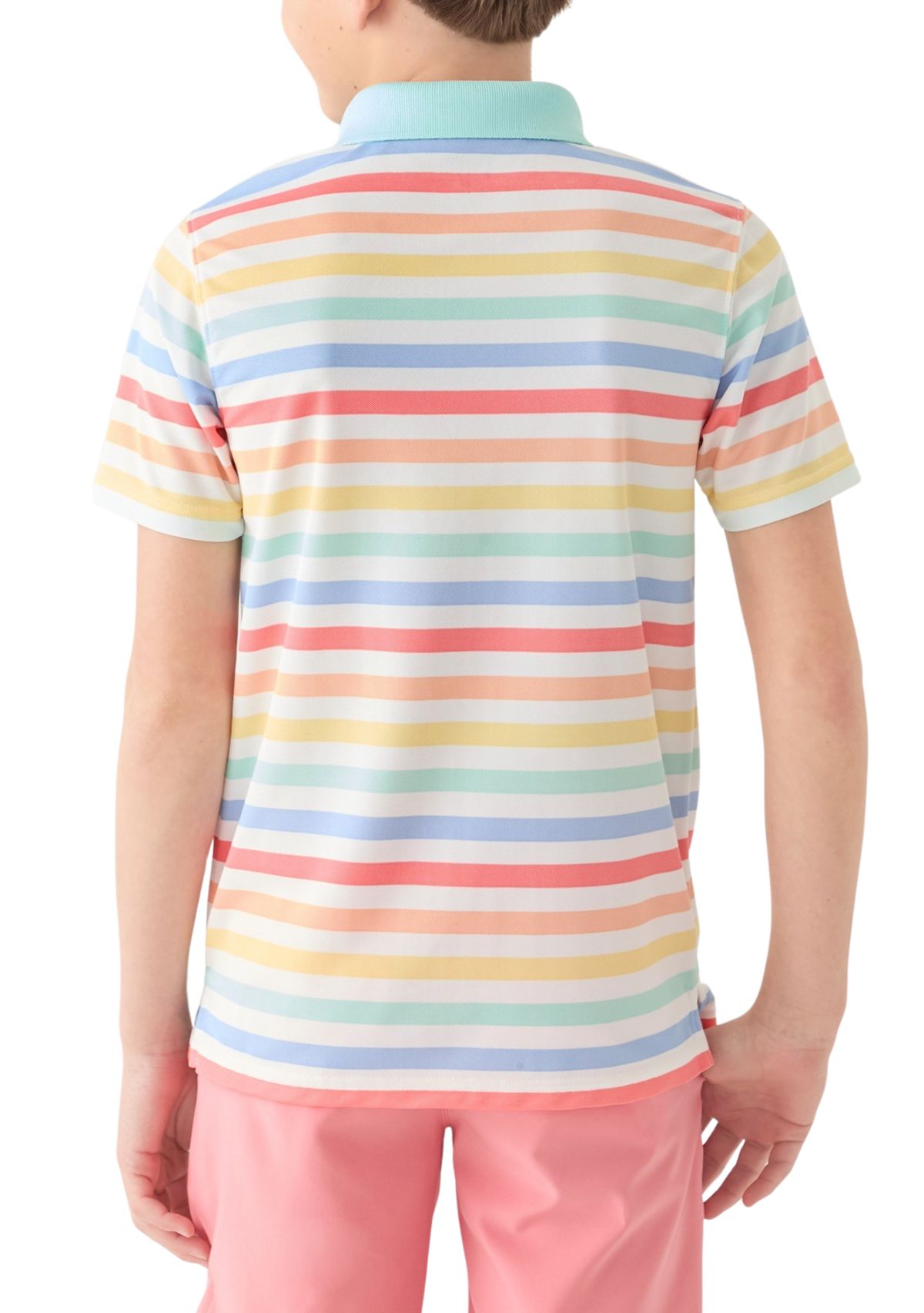 Boys 8-20 Stripe Performance Polo Shirt
