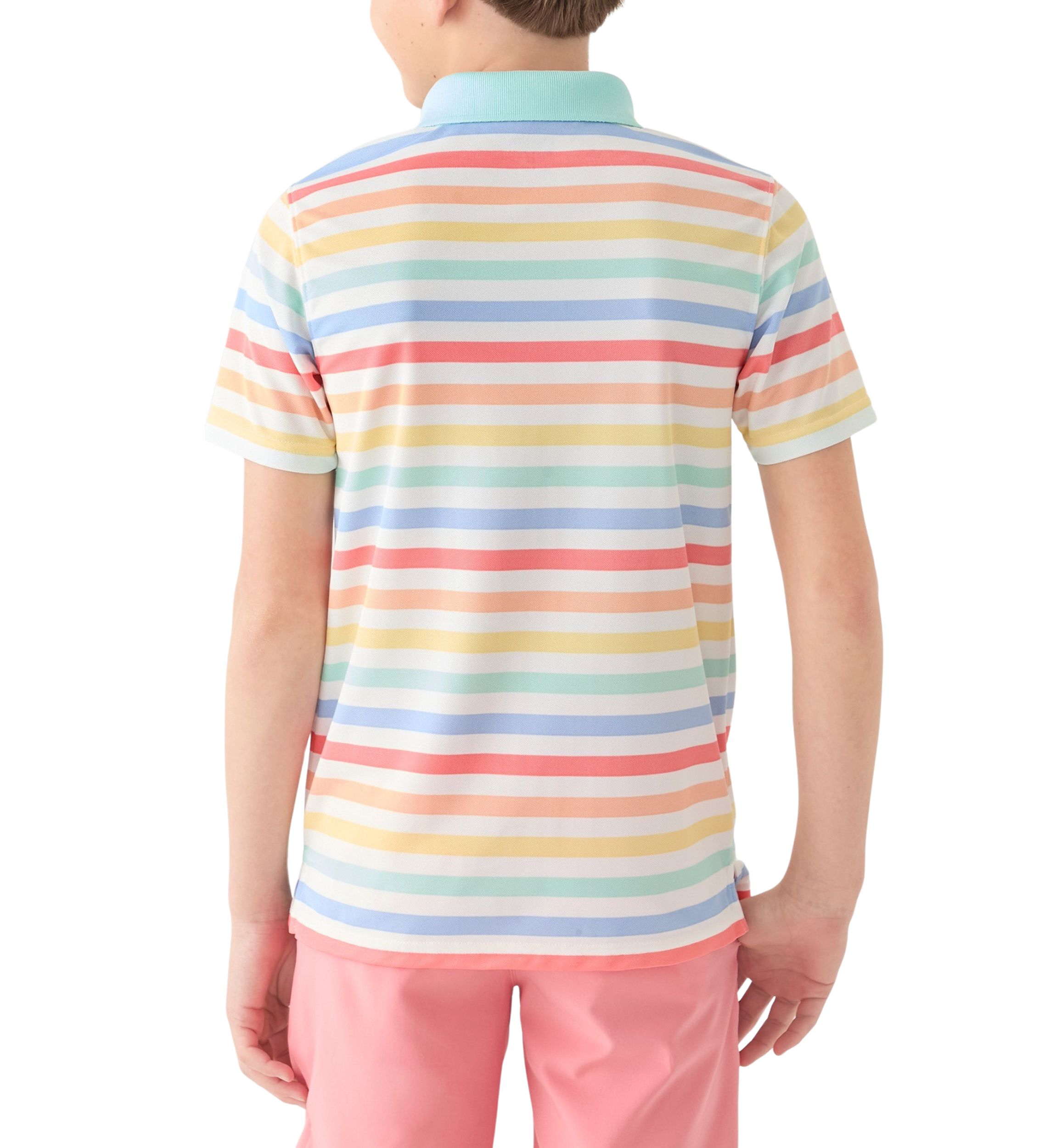 Boys 8-20 Stripe Performance Polo Shirt