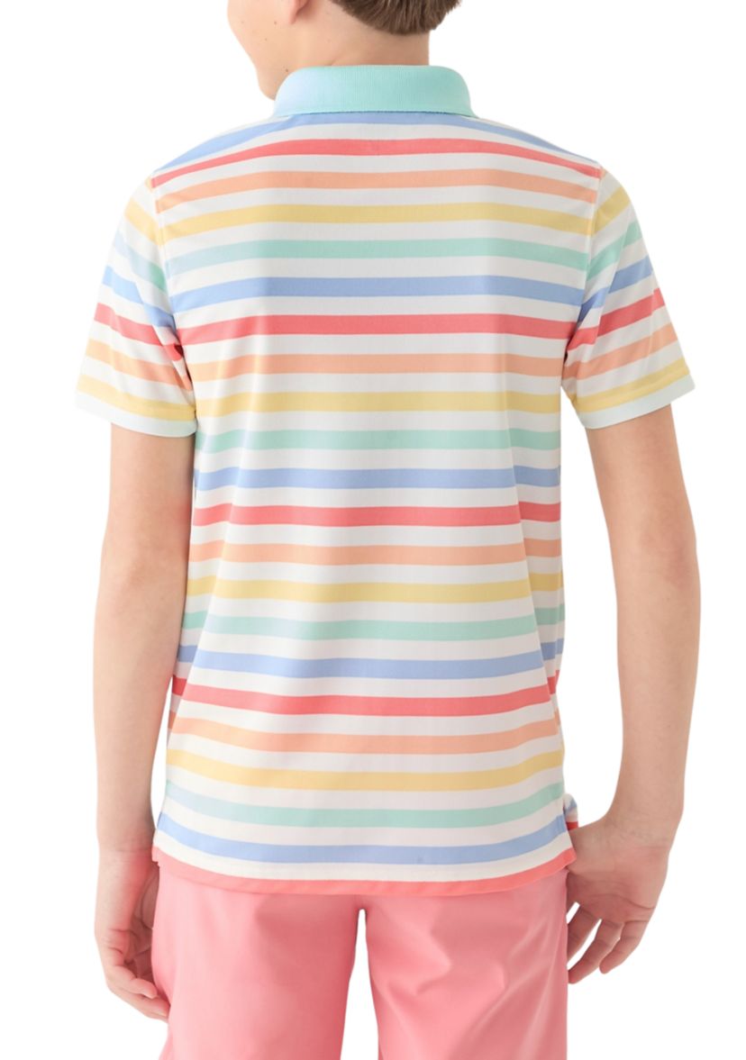 Boys 8-20 Stripe Performance Polo Shirt