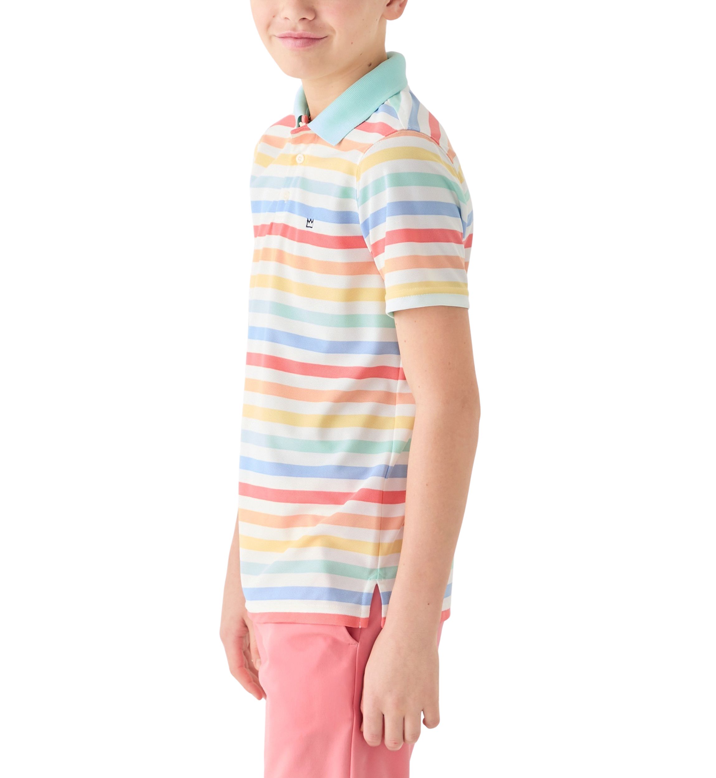 Boys 8-20 Stripe Performance Polo Shirt