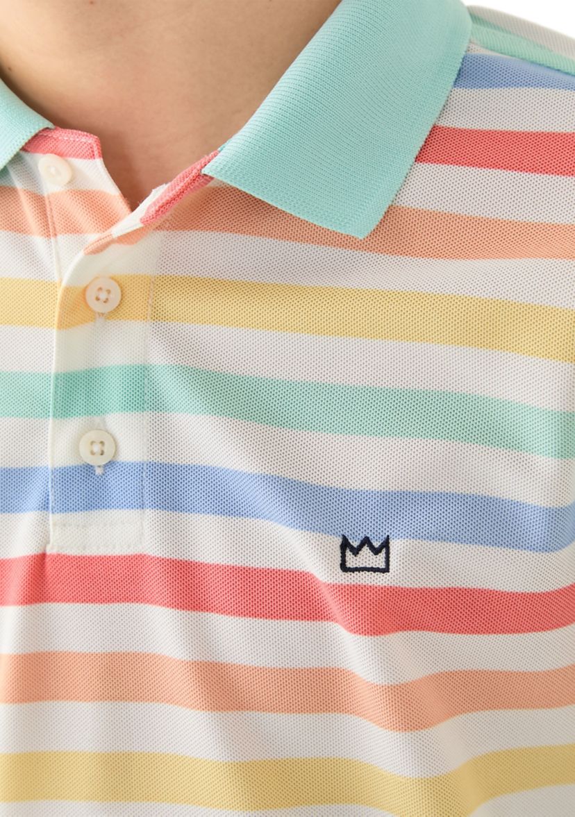 Boys 8-20 Stripe Performance Polo Shirt