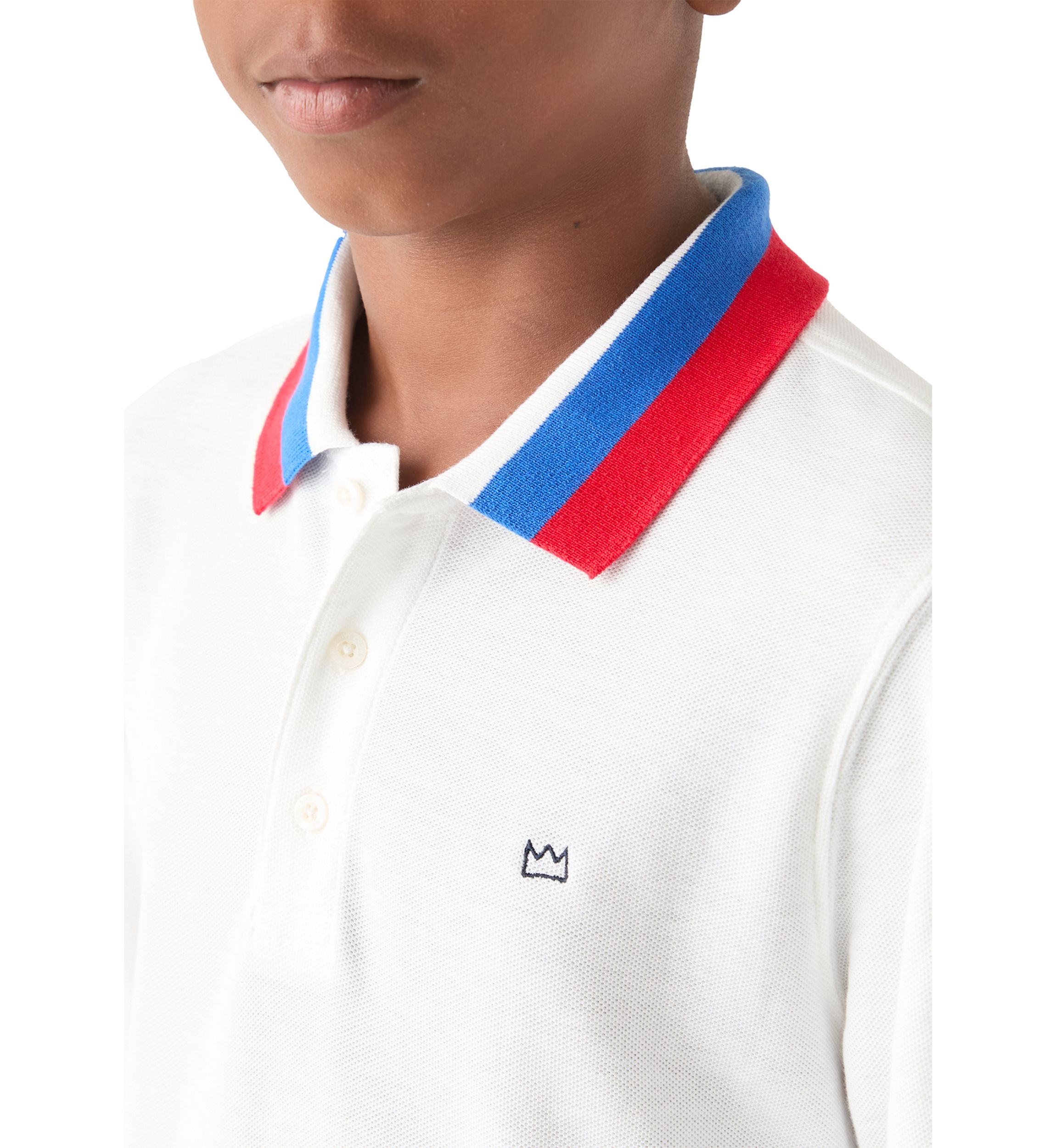 Boys 8-20 Stripe Ribbed Polo Shirt