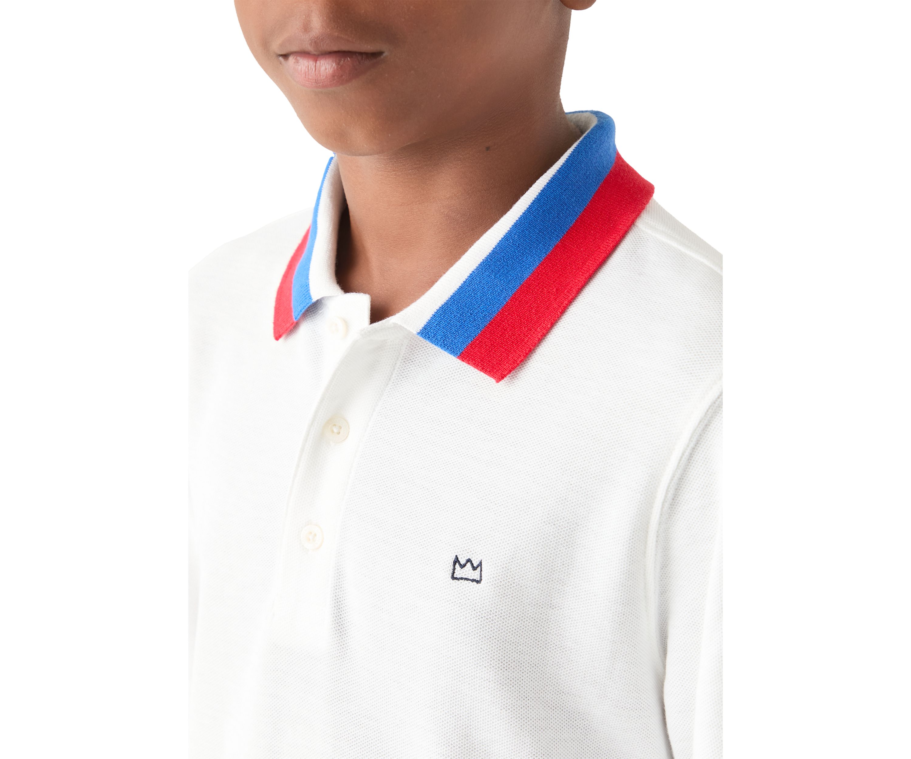 Boys 8-20 Stripe Ribbed Polo Shirt