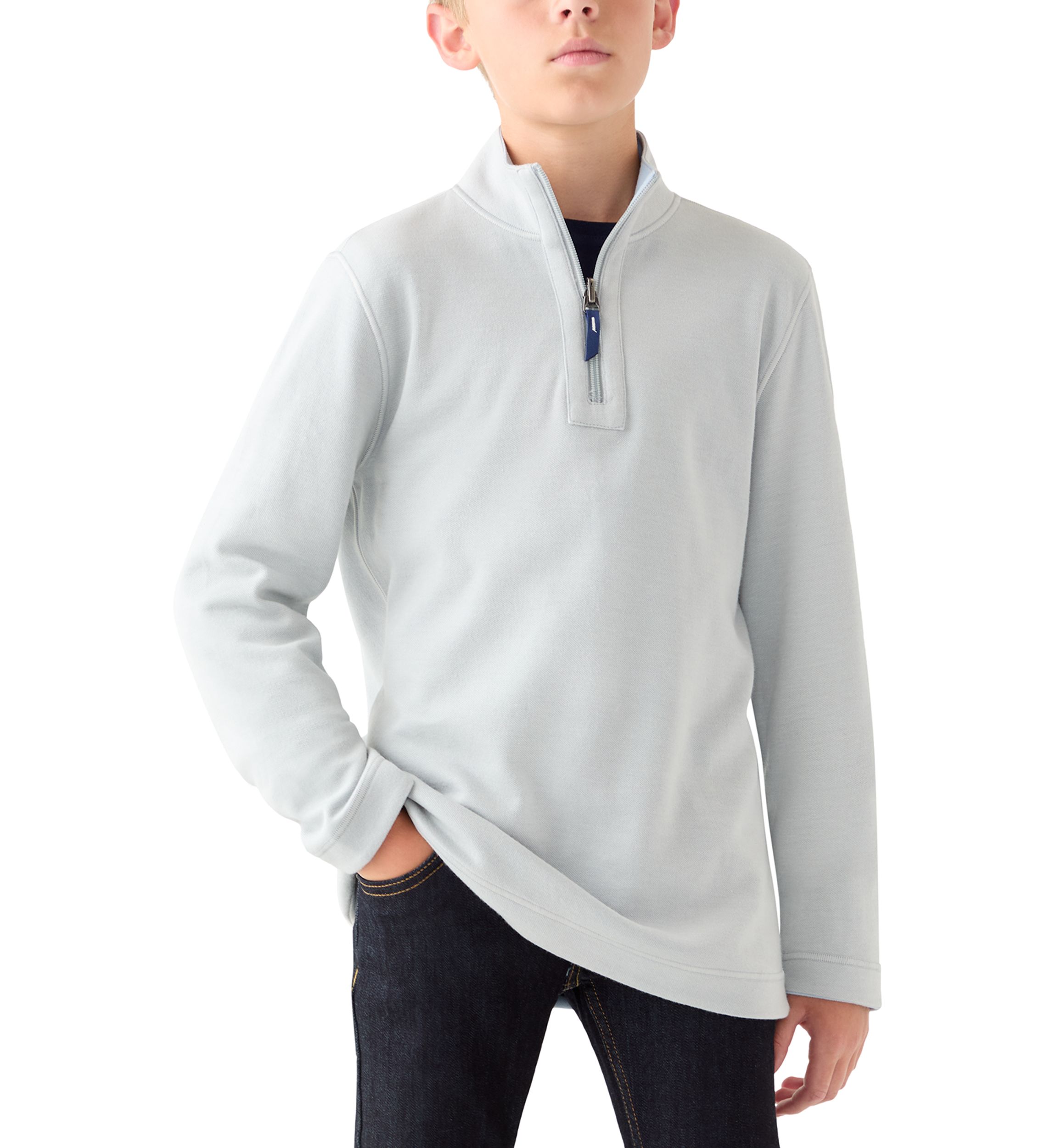 Boys 8-20 Reversible Quarter Zip Pullover