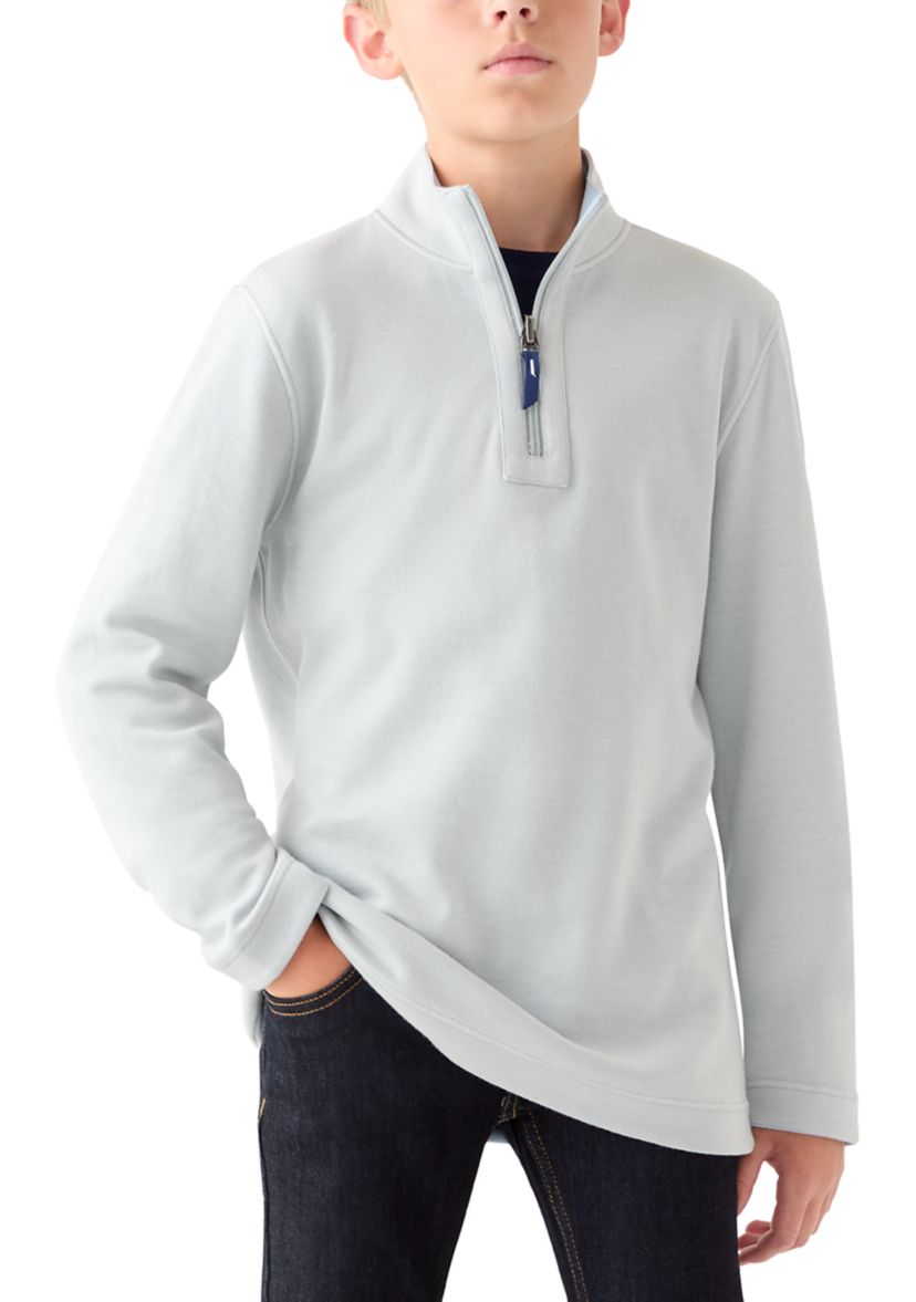 Boys 8-20 Reversible Quarter Zip Pullover