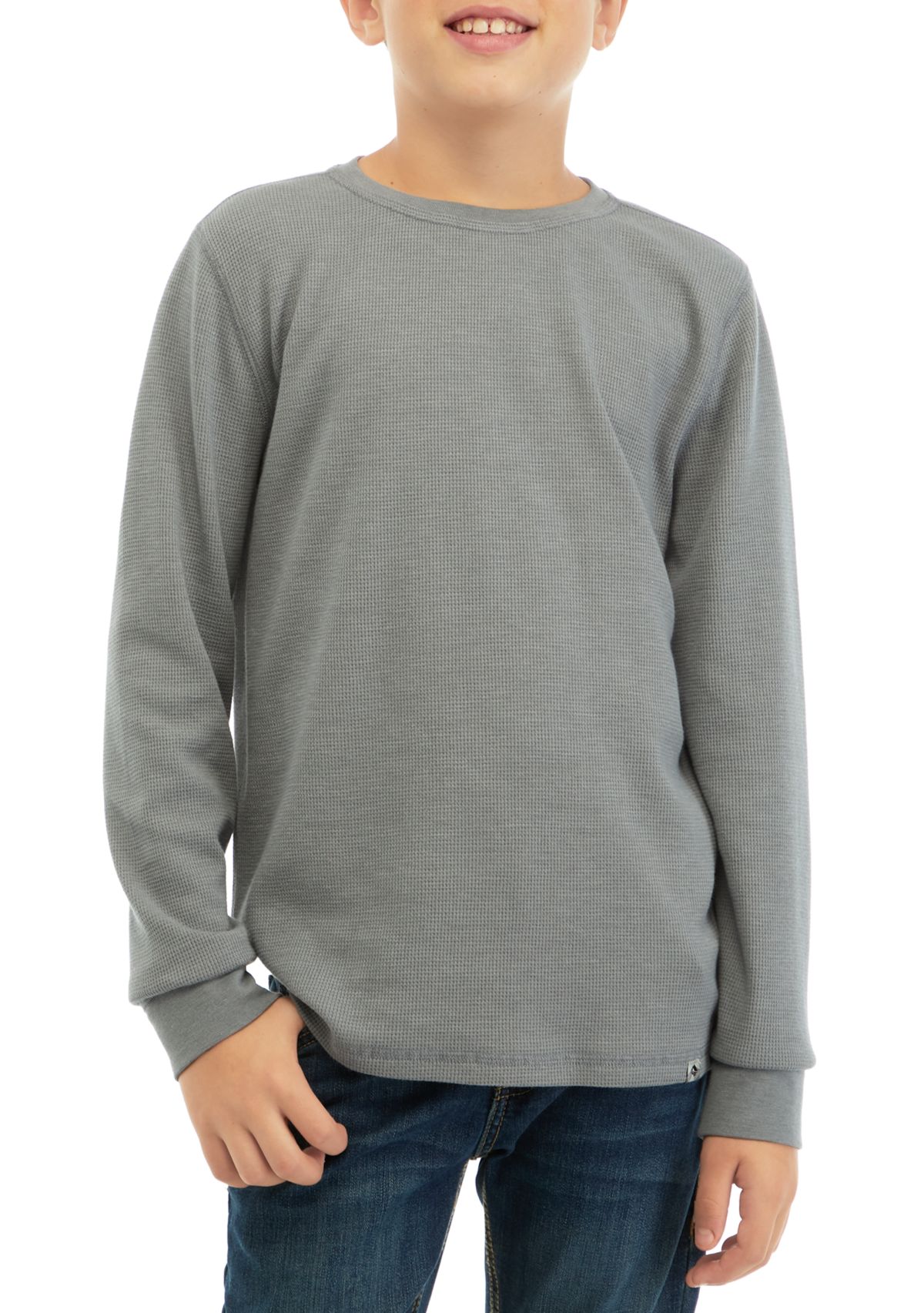 Boys 8-20 Thermal Crew Neck Shirt