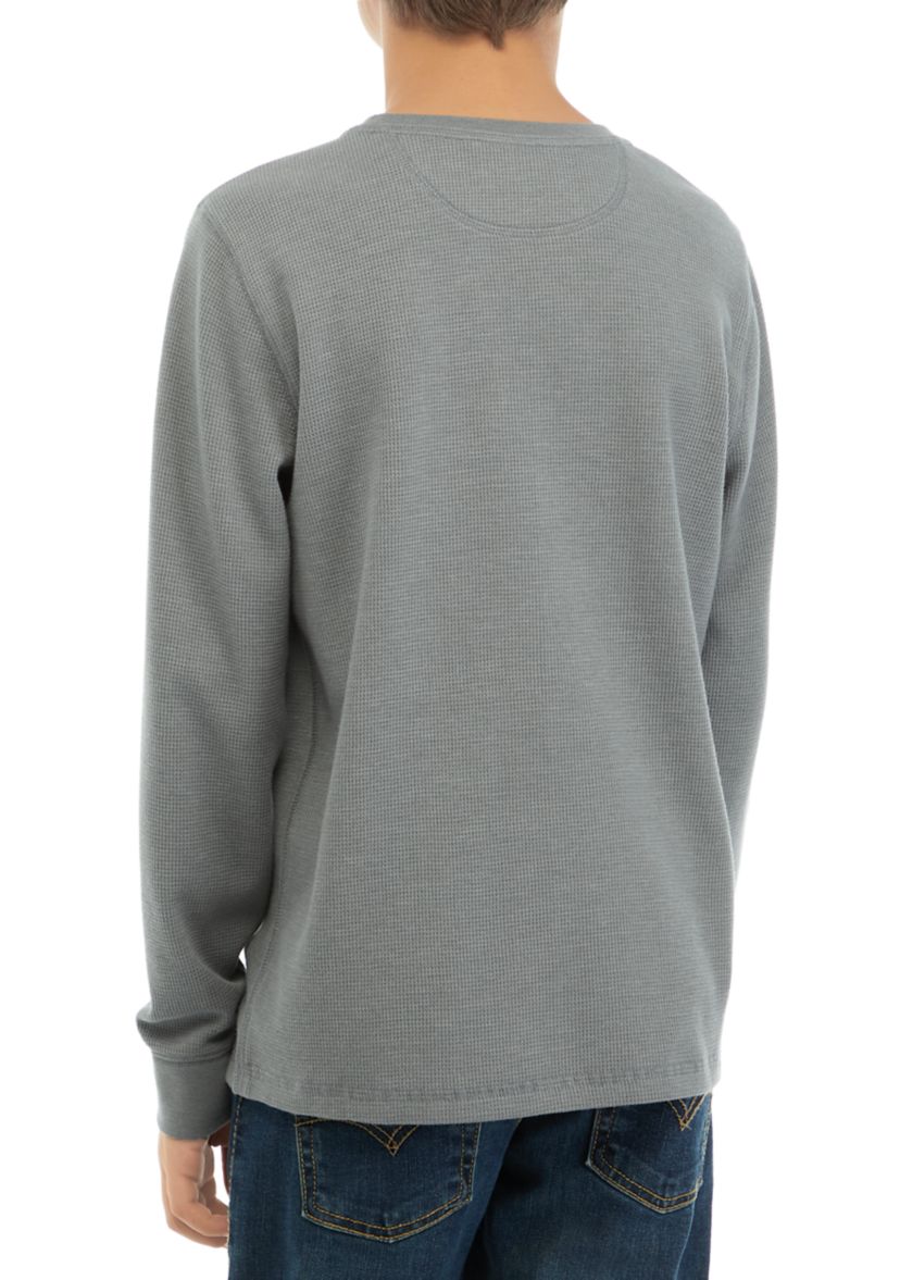 Boys 8-20 Thermal Crew Neck Shirt