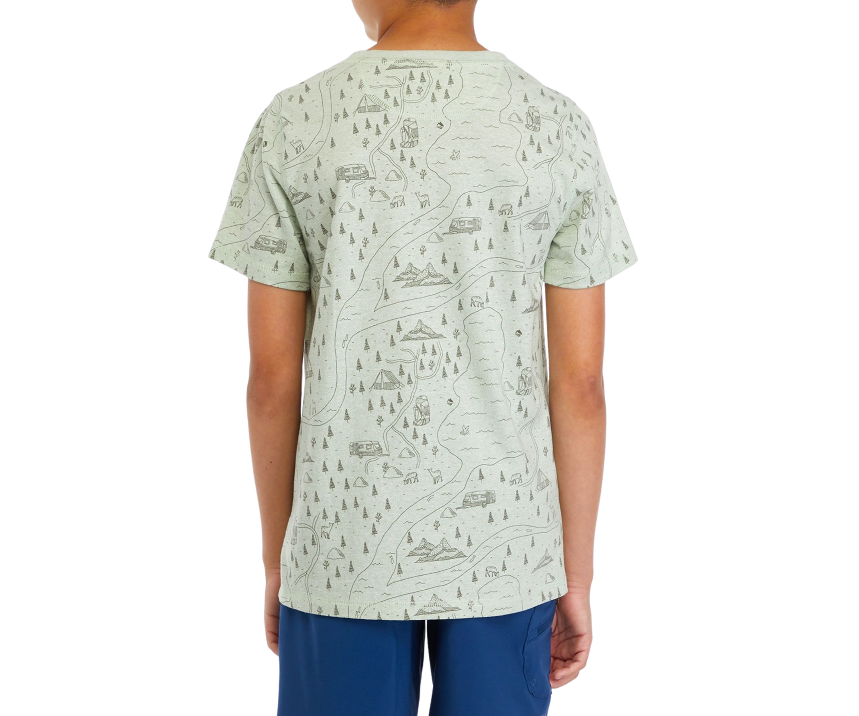 Boys 8-20 Short Sleeve Jaspe Printed Pocket T-Shirt