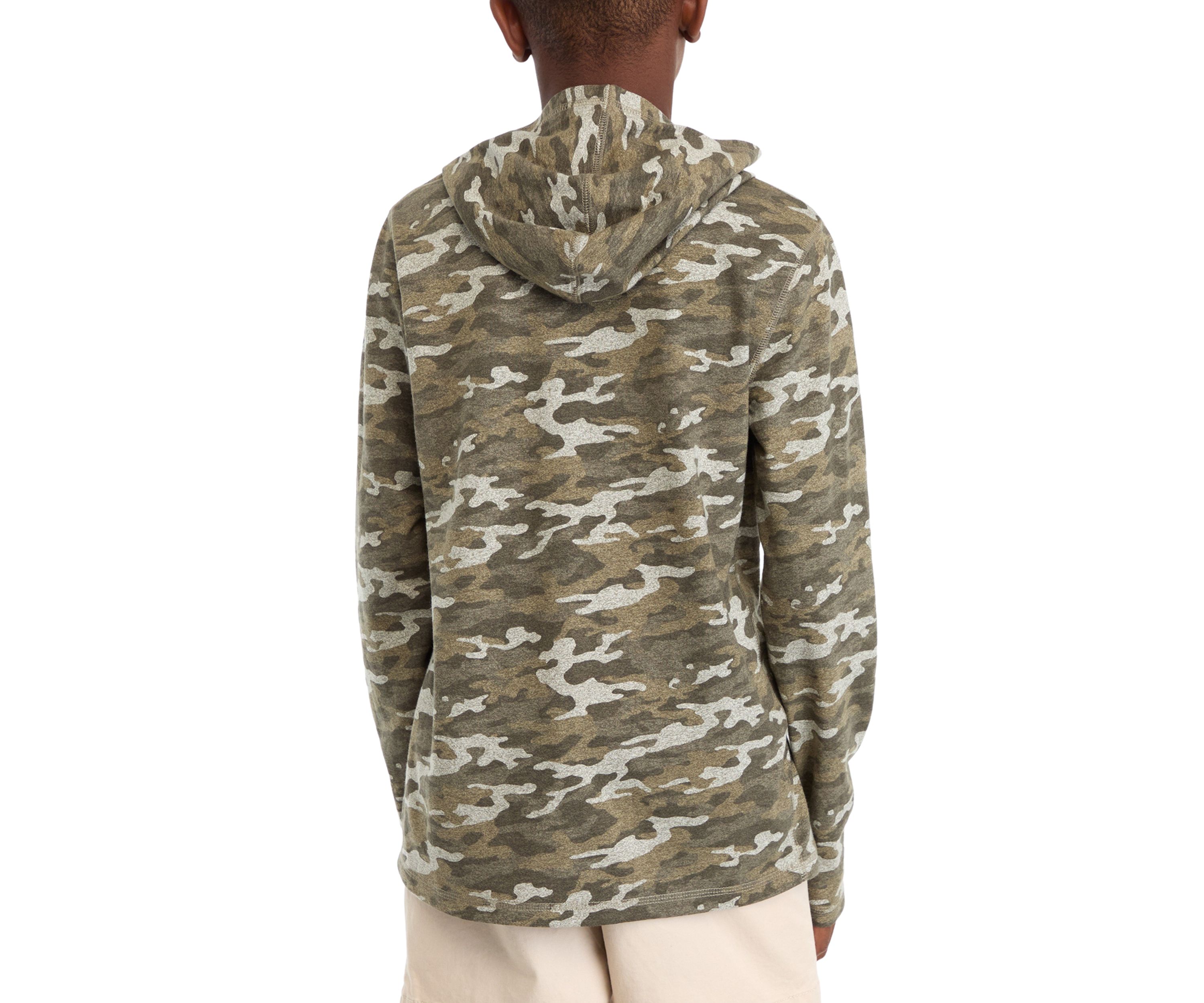 Boys 8-20 Long Sleeve Jaspe Print Hoodie