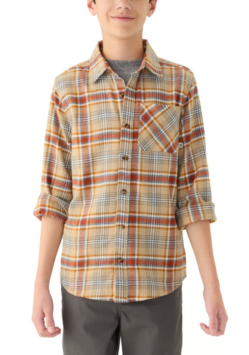 Boys 8-20 Long Sleeve Flannel Shirt