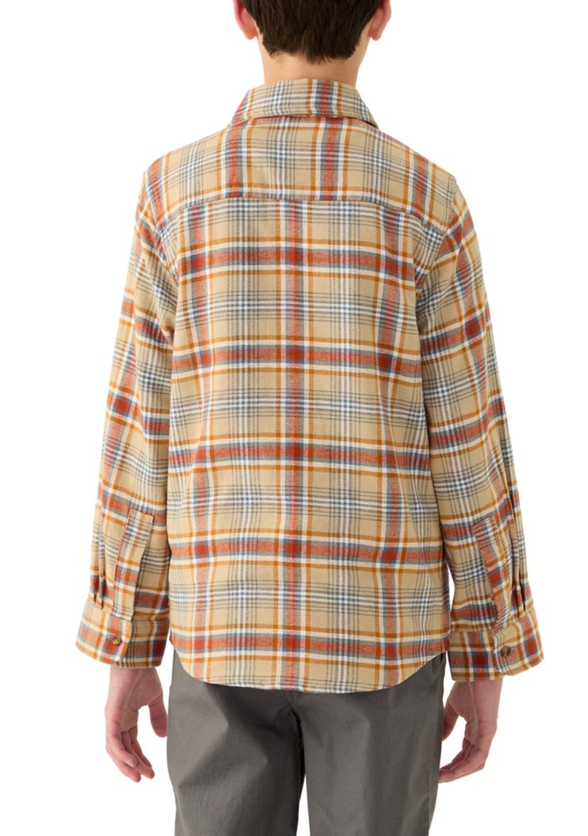 Boys 8-20 Long Sleeve Flannel Shirt
