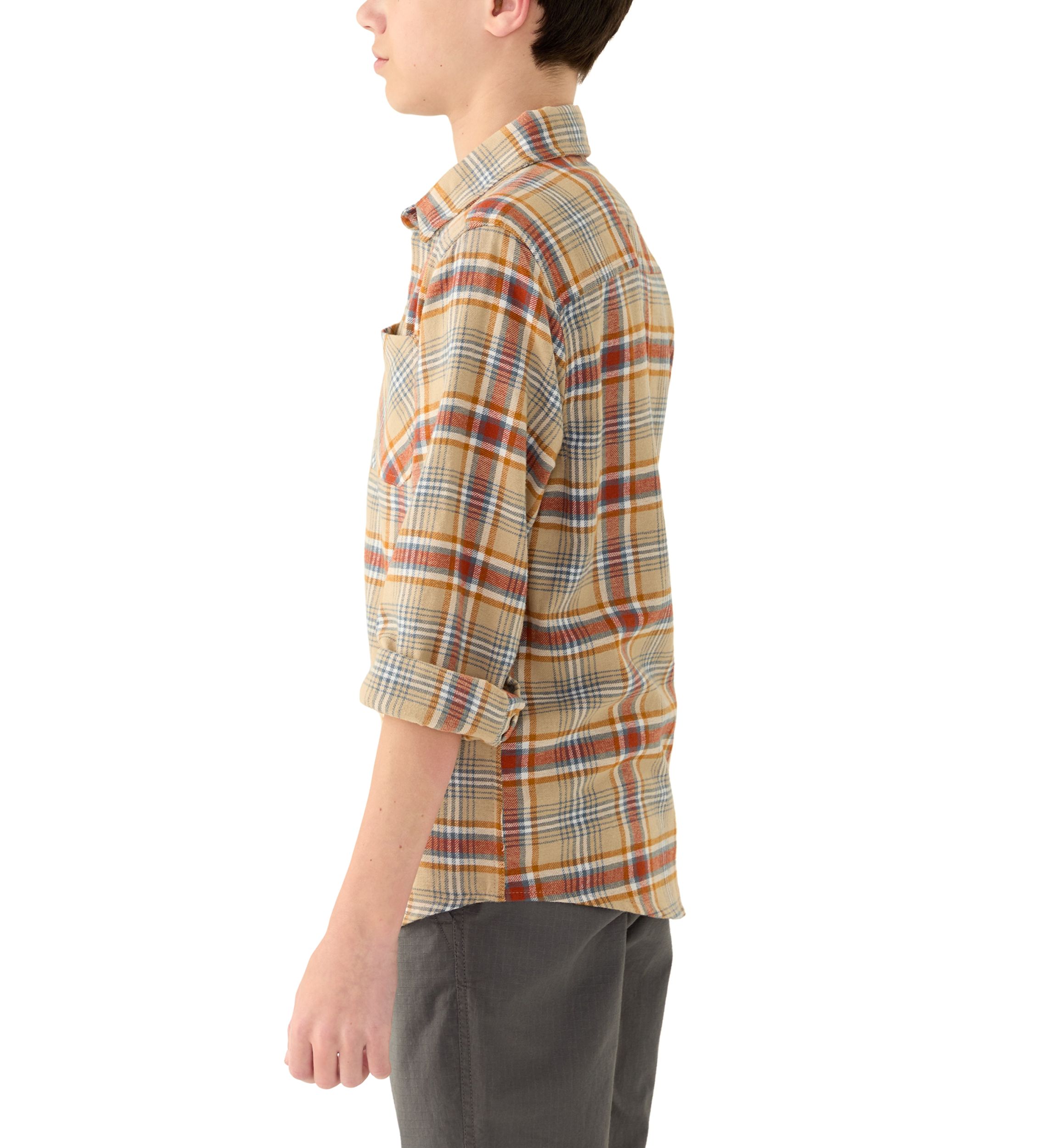 Boys 8-20 Long Sleeve Flannel Shirt