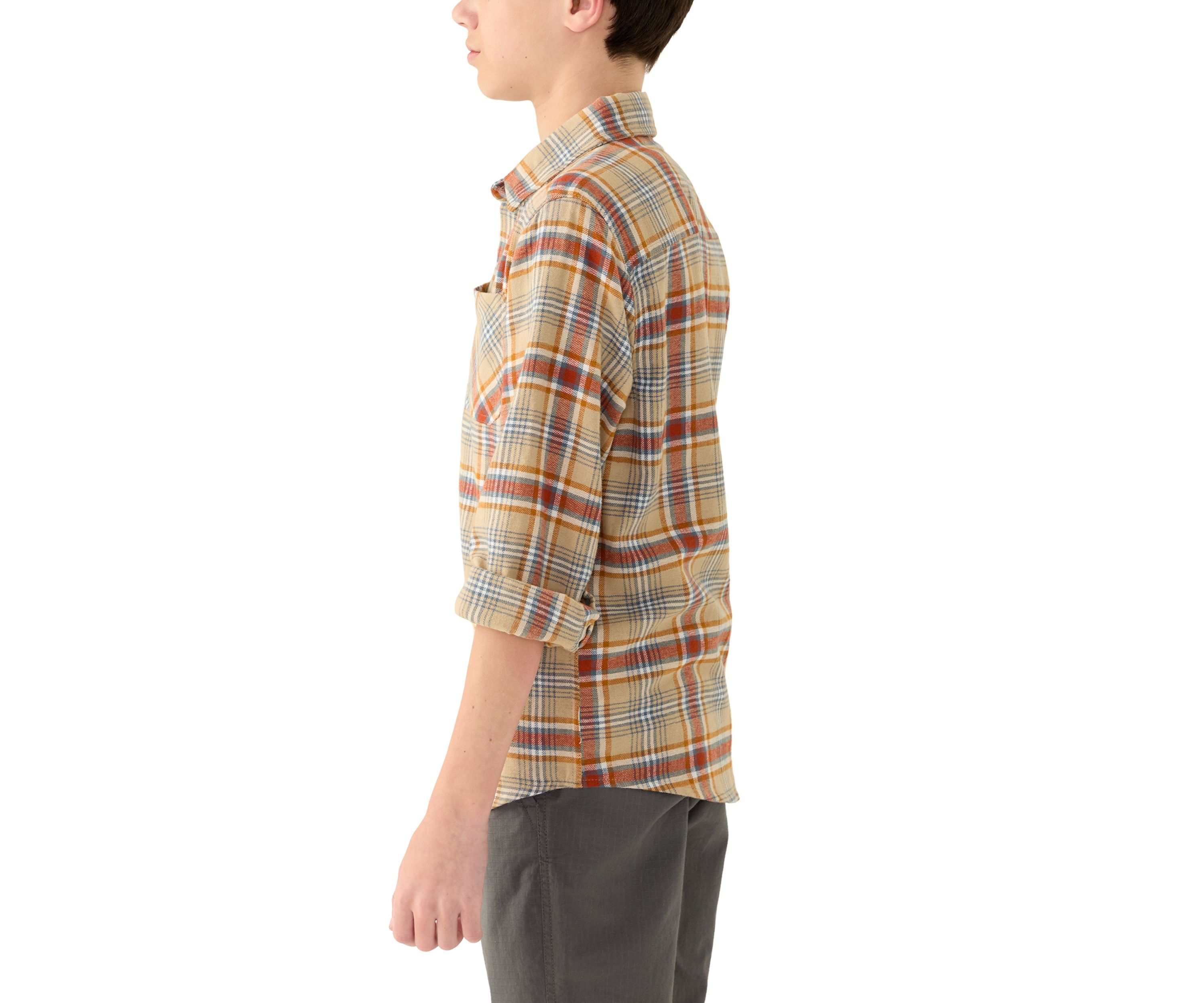 Boys 8-20 Long Sleeve Flannel Shirt