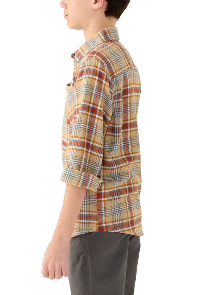 Boys 8-20 Long Sleeve Flannel Shirt