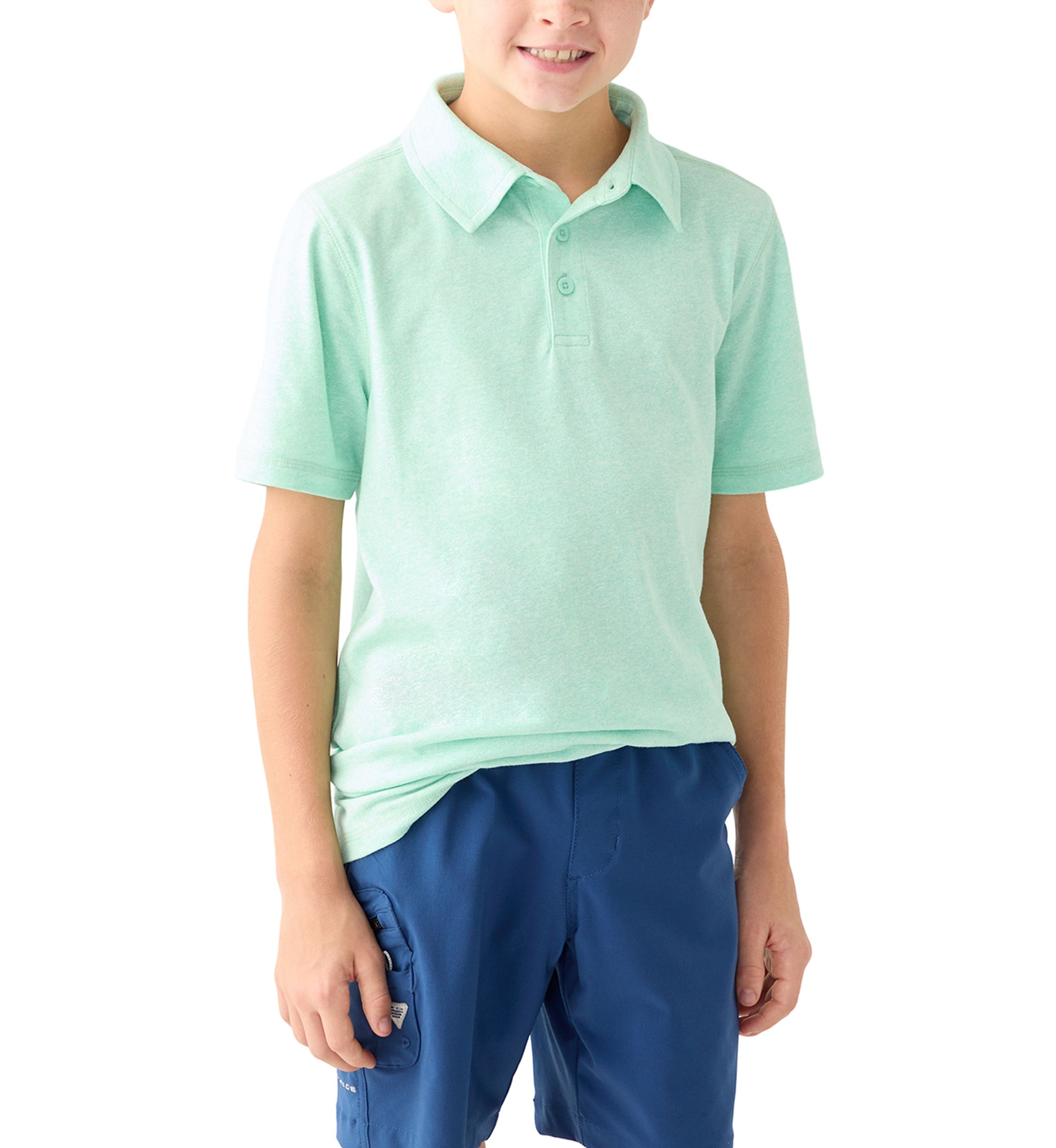 Boys 8-20 Short Sleeve Jaspe Polo Shirt