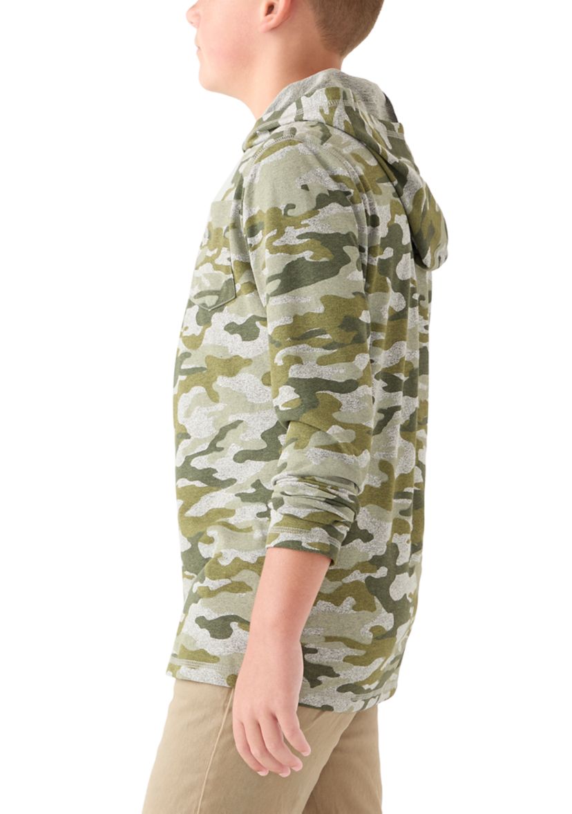 Boys 8-20 Long Sleeve Jaspe Hoodie