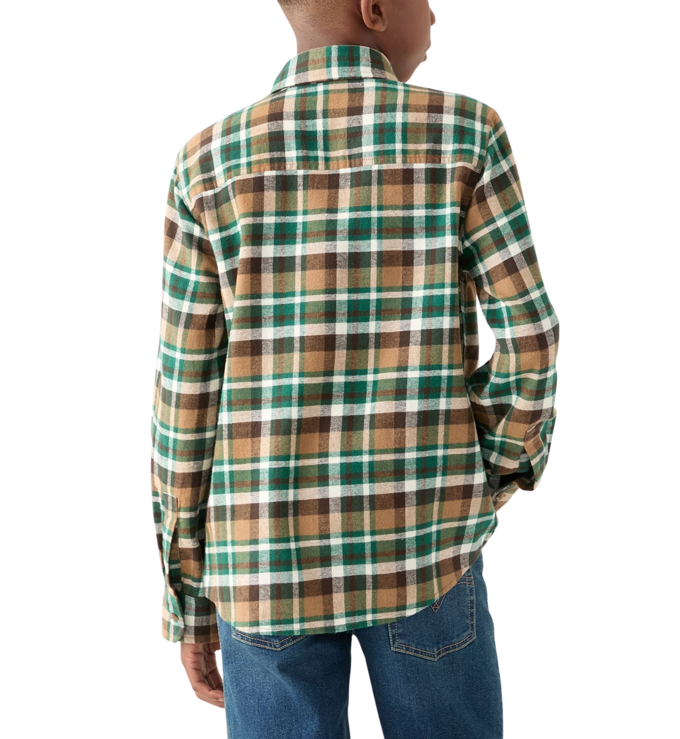 Boys 8-20 Long Sleeve Flannel Shirt