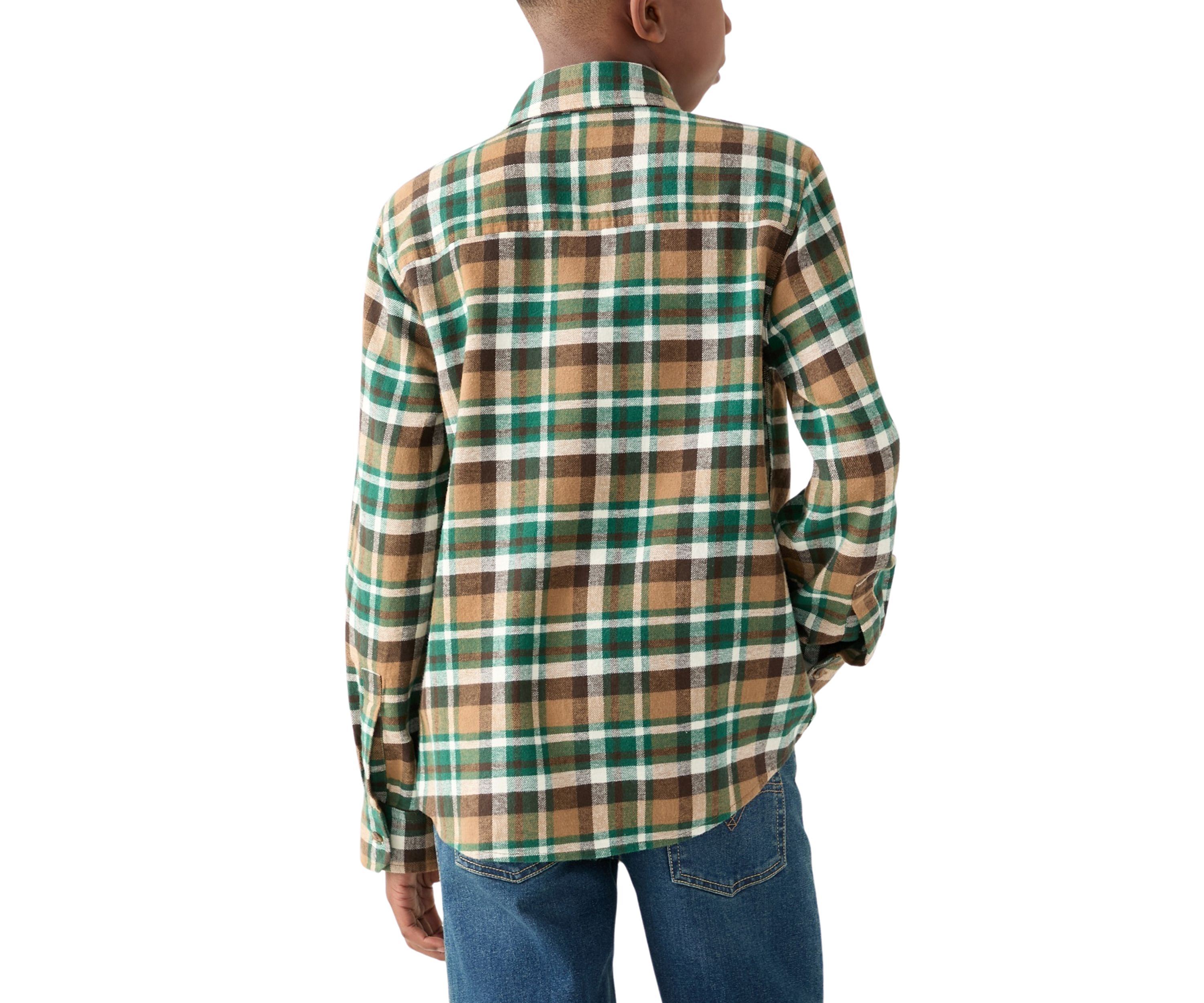 Boys 8-20 Long Sleeve Flannel Shirt