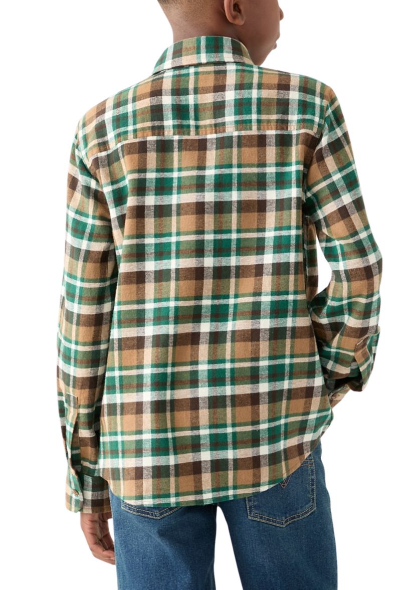 Boys 8-20 Long Sleeve Flannel Shirt