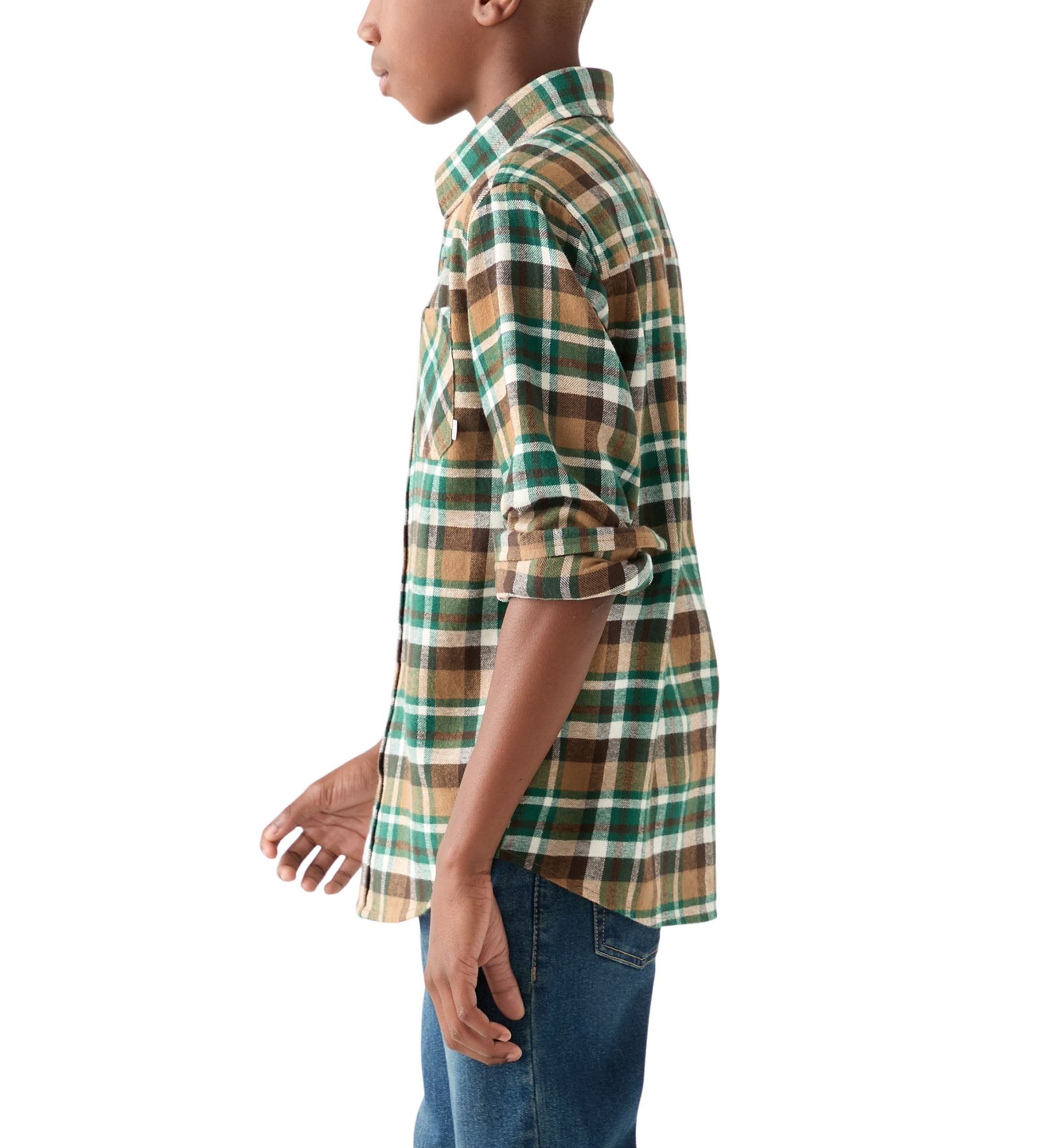 Boys 8-20 Long Sleeve Flannel Shirt