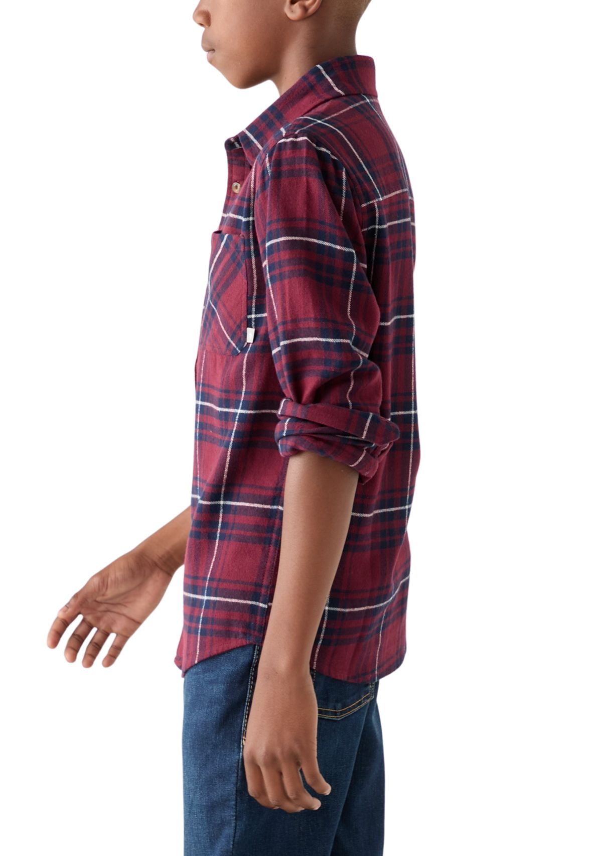 Boys 8-20 Long Sleeve Flannel Shirt