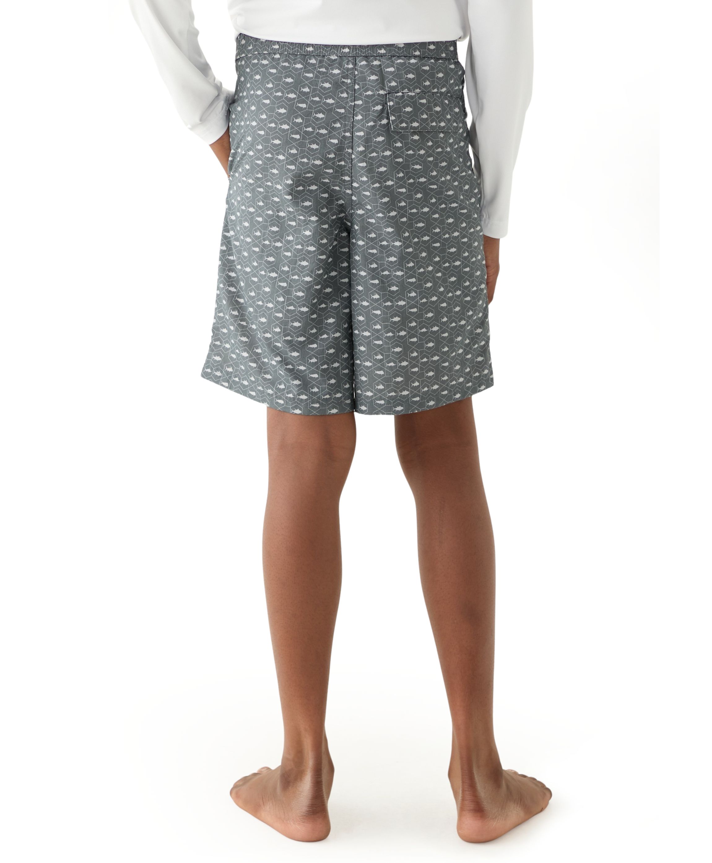 Boys 8-20 Shark Printed Swim Trunks
