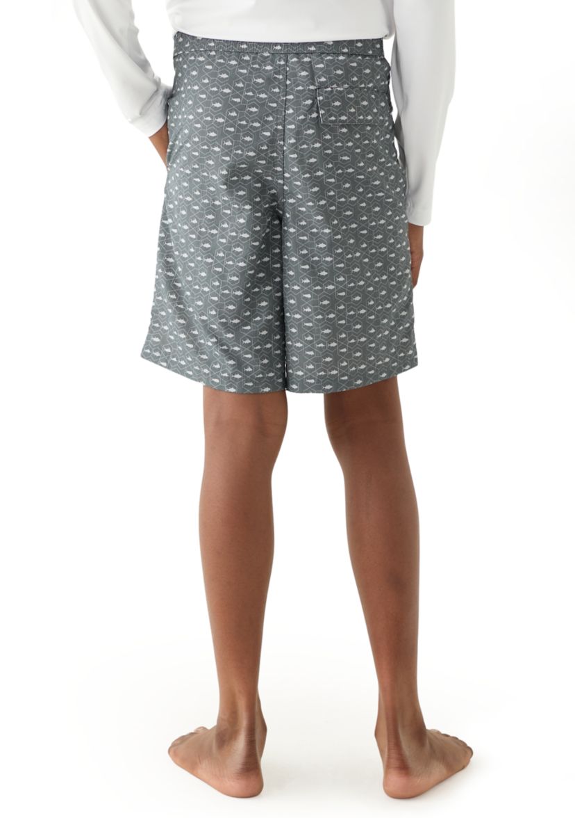 Boys 8-20 Shark Printed Swim Trunks