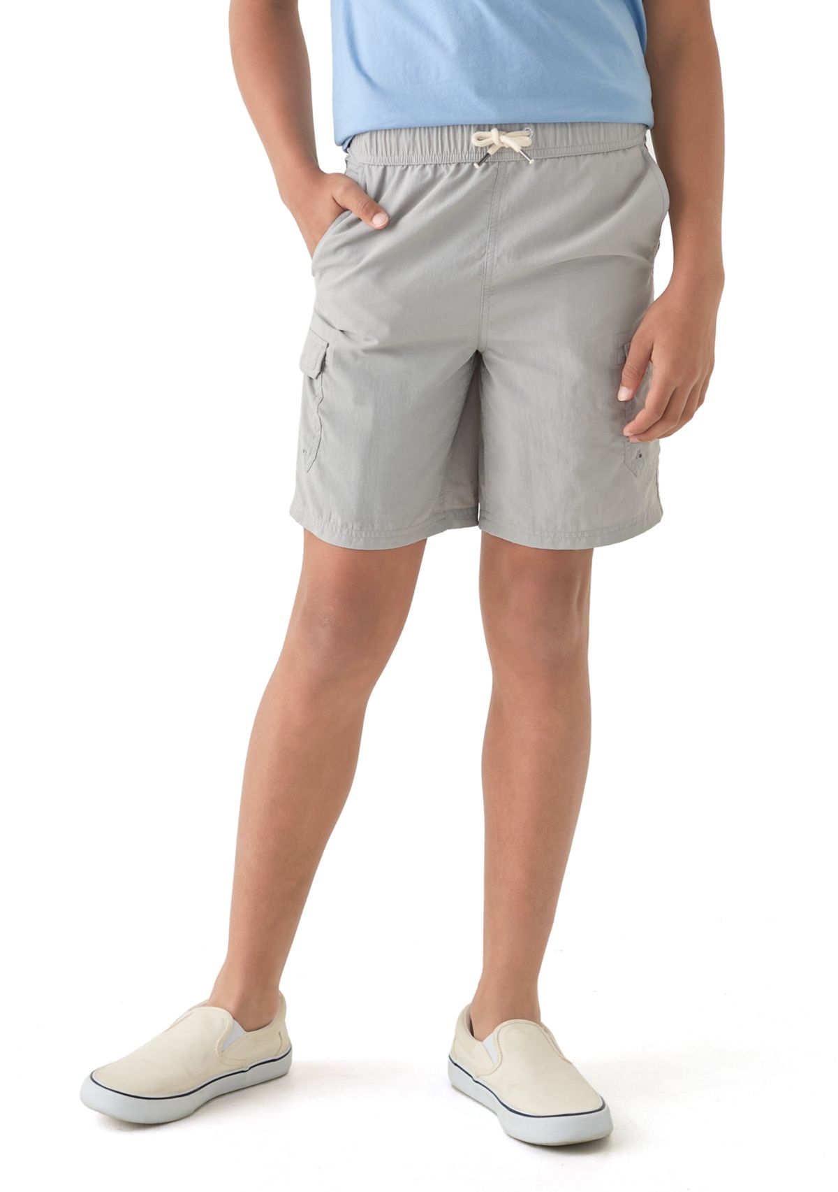 Boys 8-20 Woven Pull On Cargo Shorts