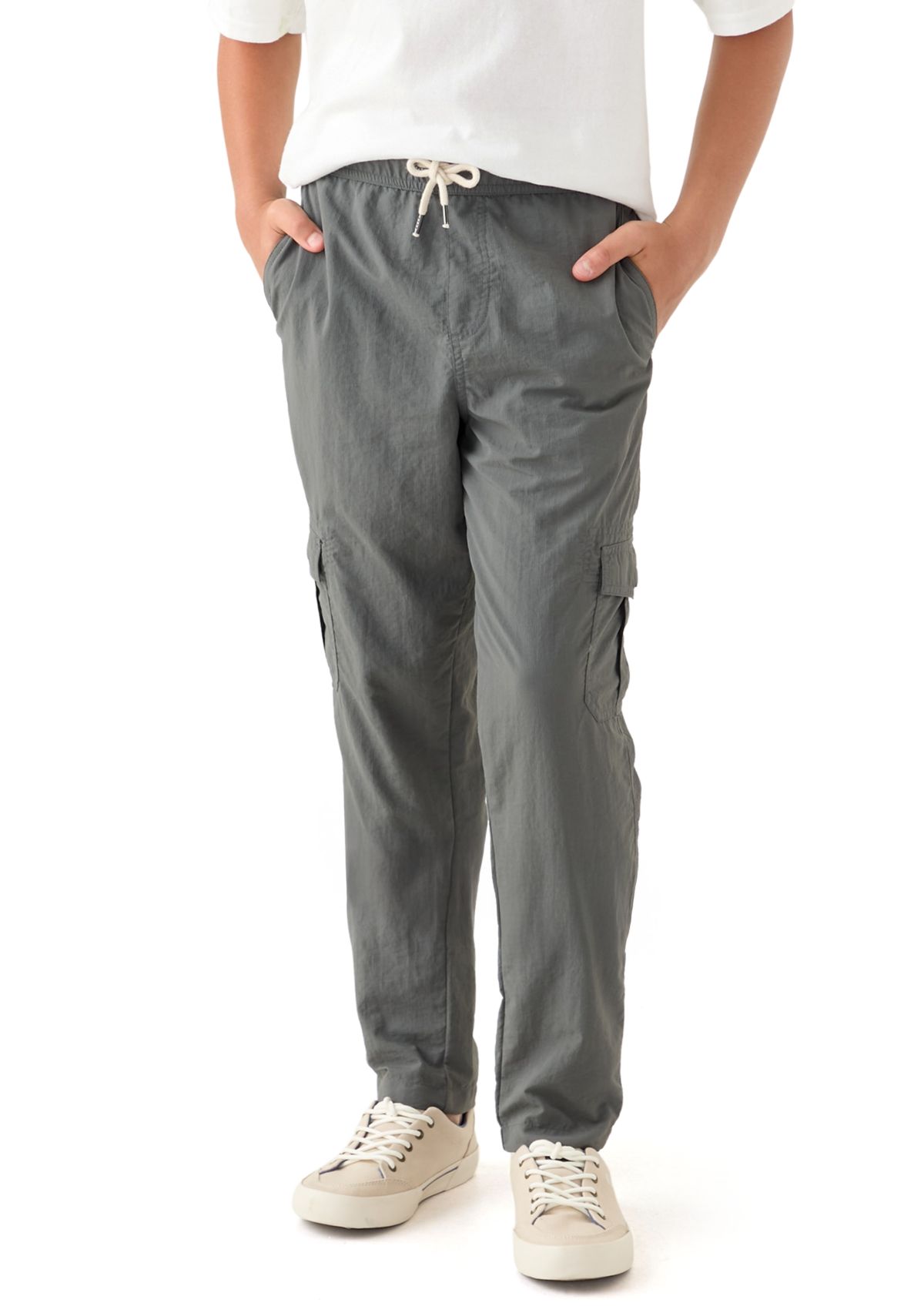 Boys 8-20 Woven Pull On Cargo Pants